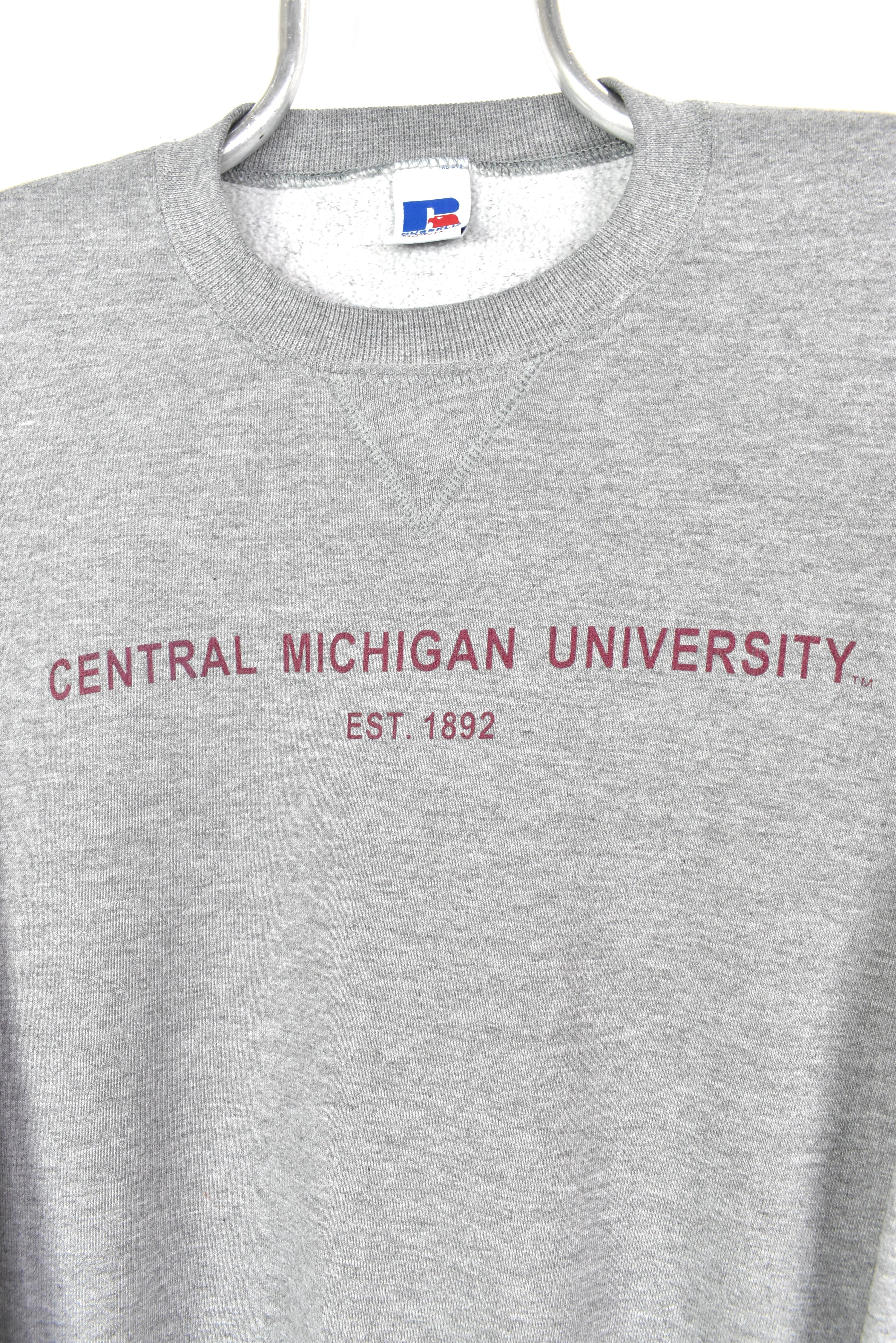 VINTAGE MICHIGAN UNIVERSITY GREY SWEATSHIRT | LARGE COLLEGE