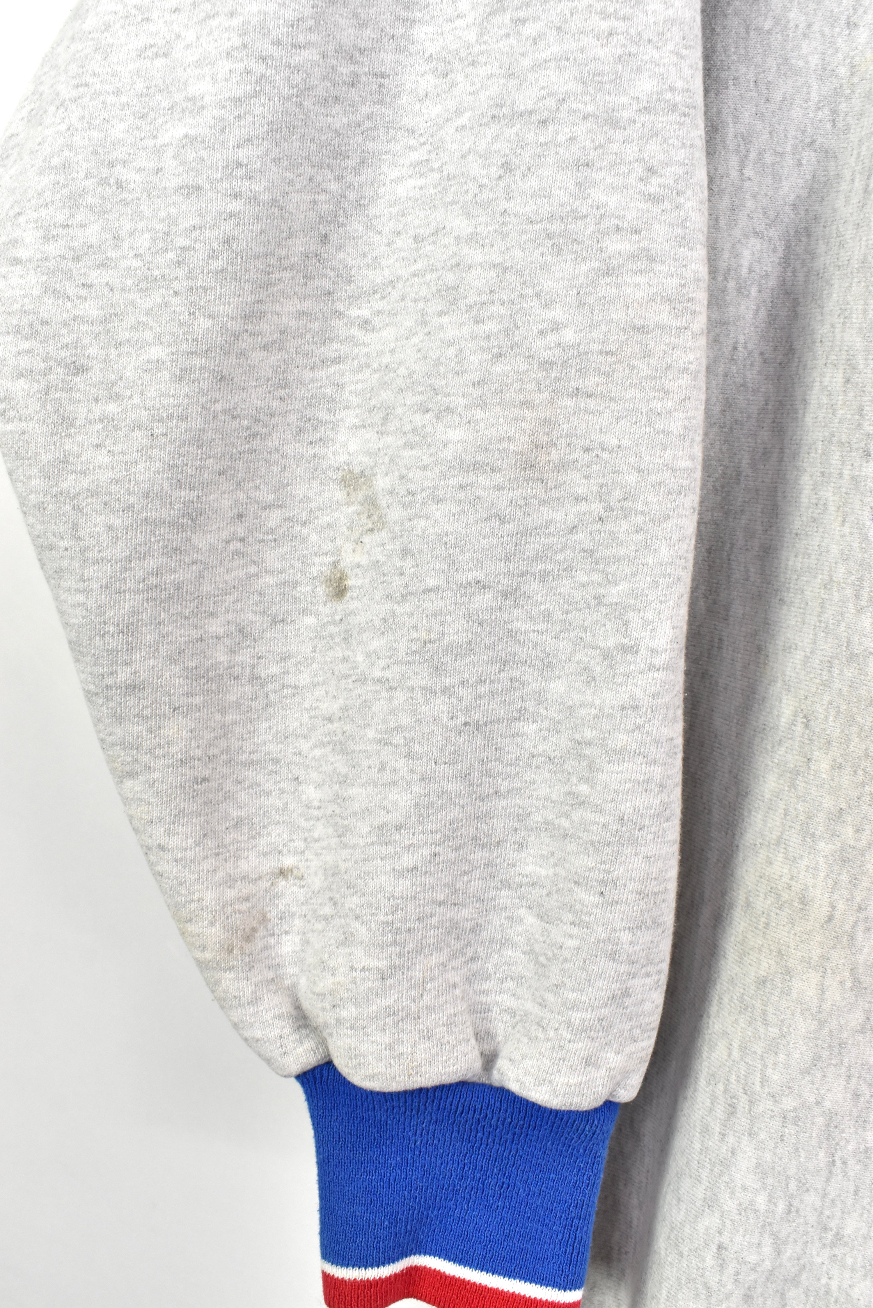 Vintage NFL New England Patriots embroidered grey sweatshirt | Large PRO SPORT