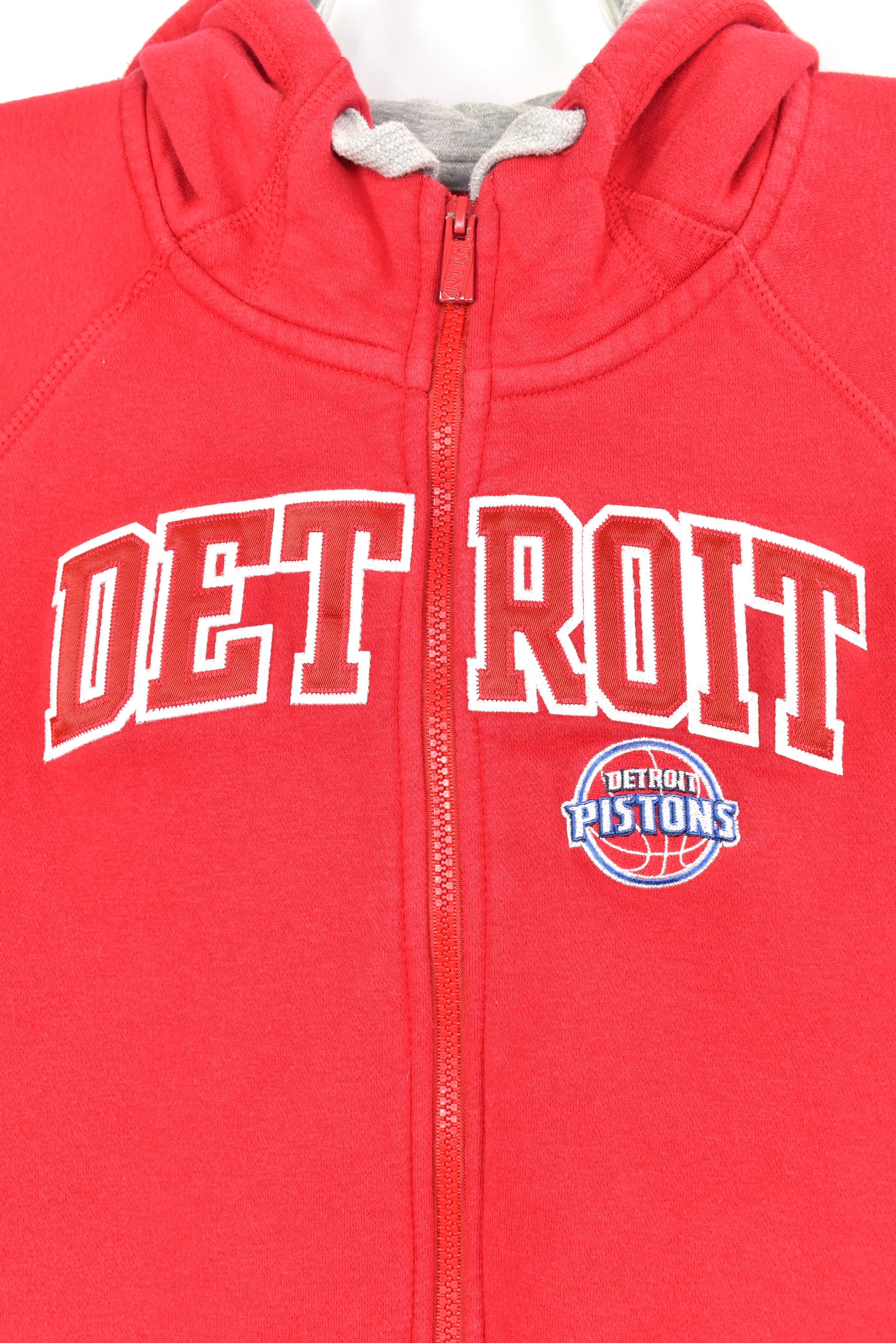 Modern women's Detroit Pistons hoodie, NBA embroidered sweatshirt - XL, red PRO SPORT