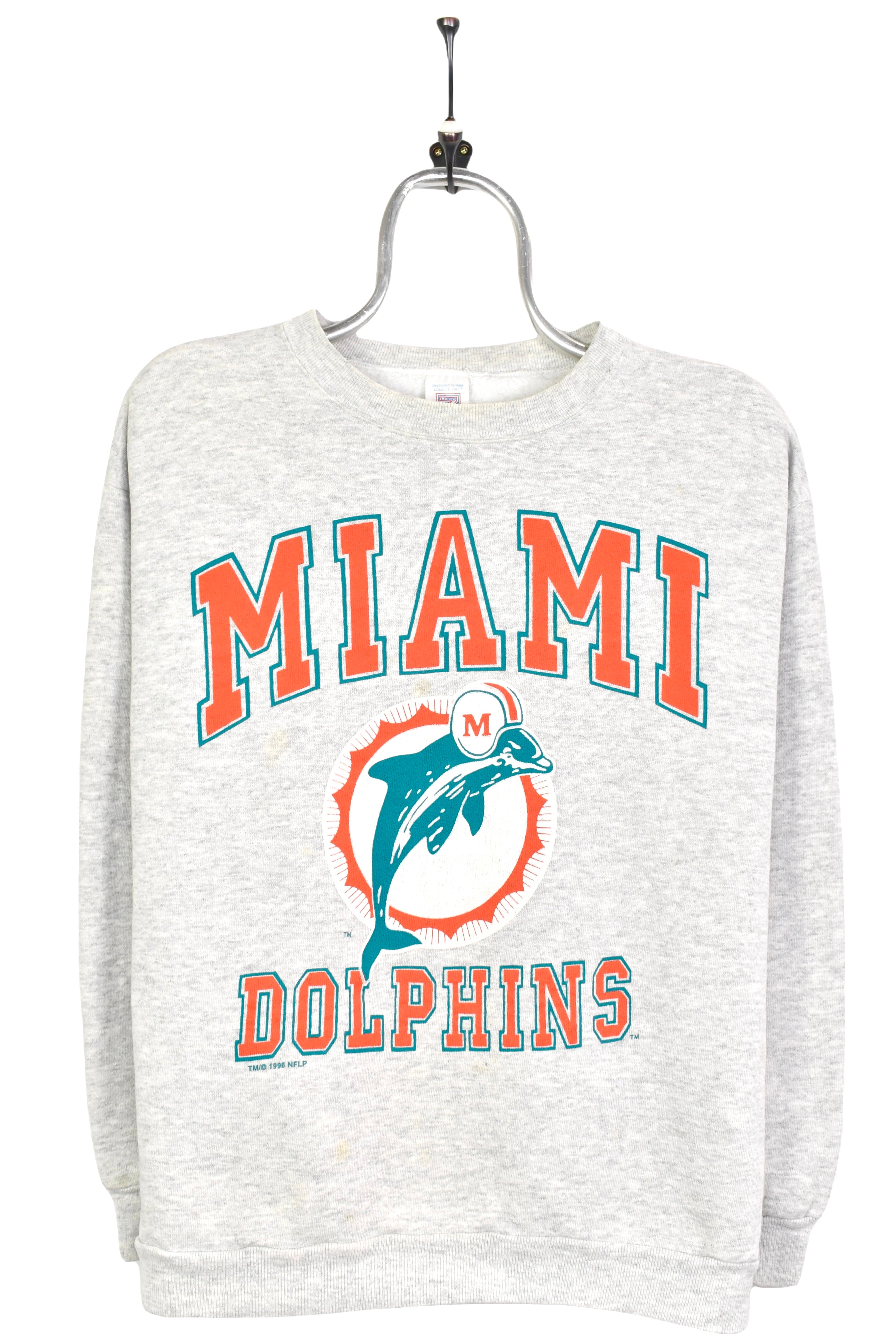 Vintage 1996 NFL Miami Dolphins grey sweatshirt | Medium PRO SPORT