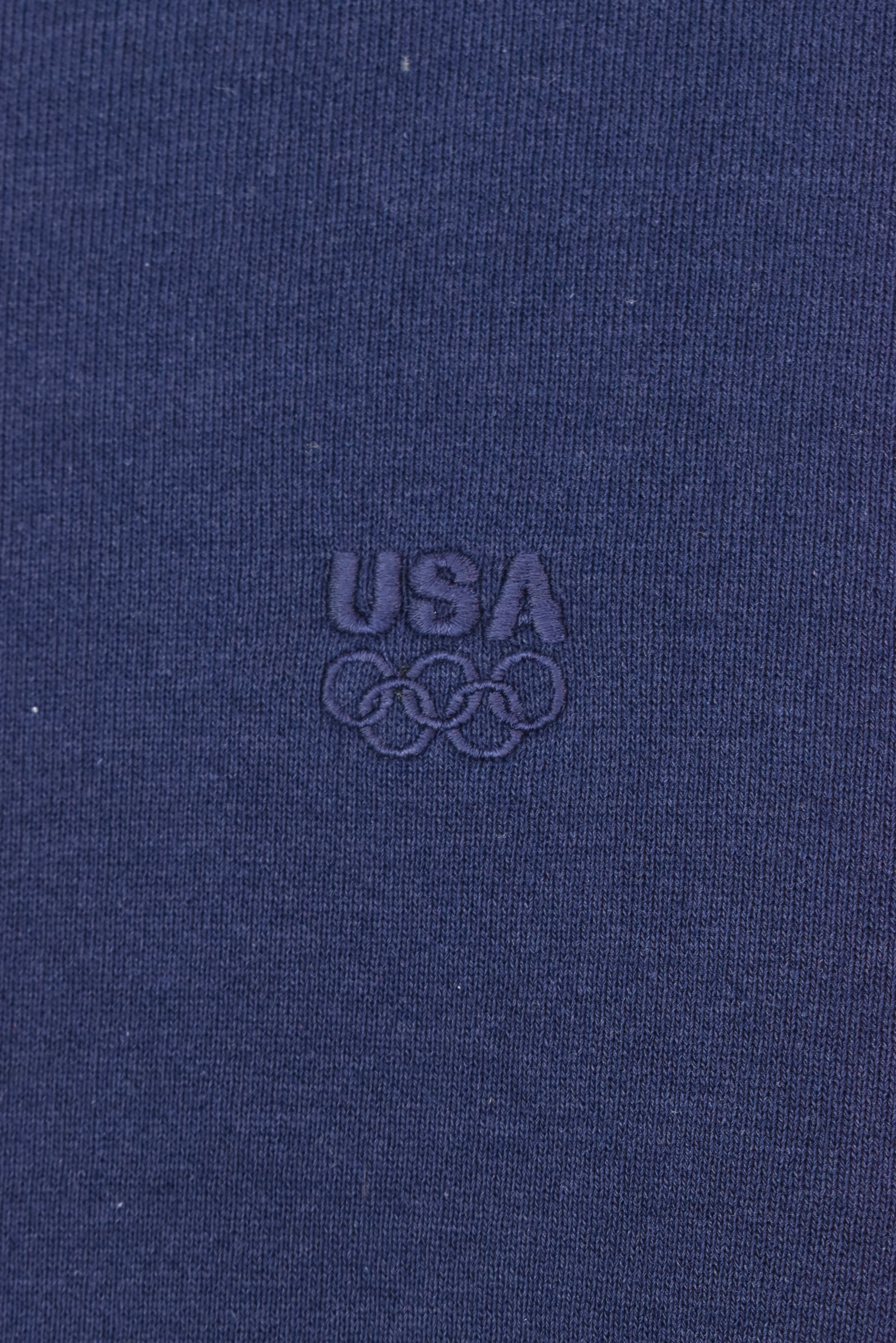 VINTAGE USA OLYMPIC TEAM EMBROIDERED NAVY SWEATSHIRT | XL OTHER
