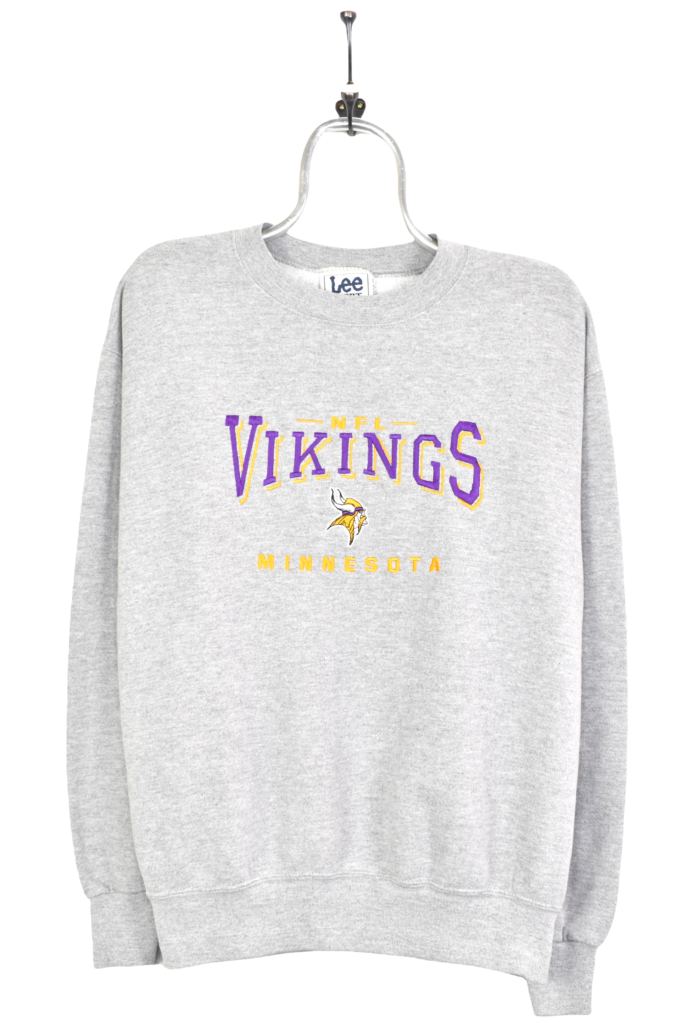 Vintage NFL Minnesota Vikings embroidered grey sweatshirt | Large PRO SPORT