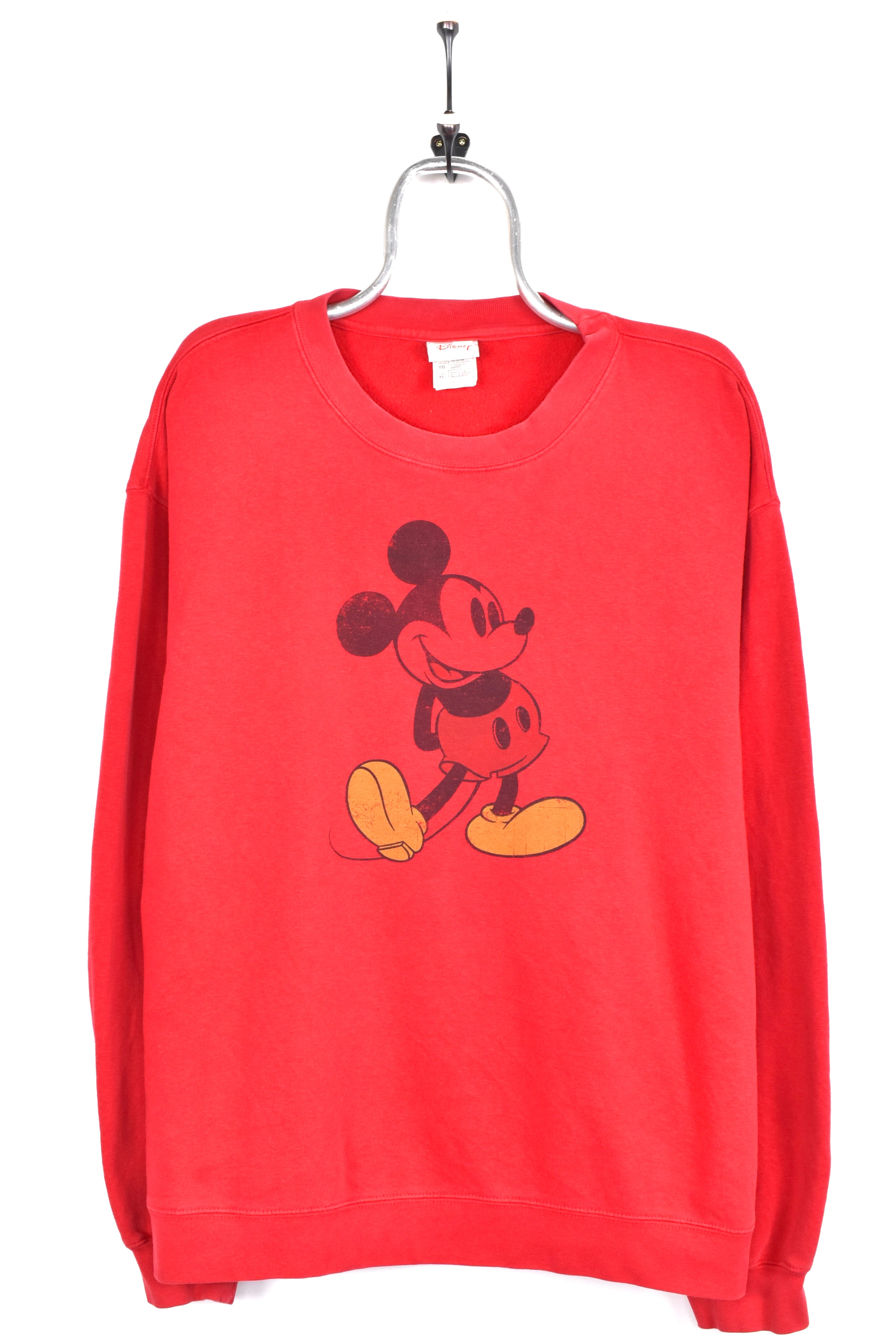 Vintage Mickey Mouse sweatshirt, Disney red graphic crewneck - AU XXL DISNEY / CARTOON
