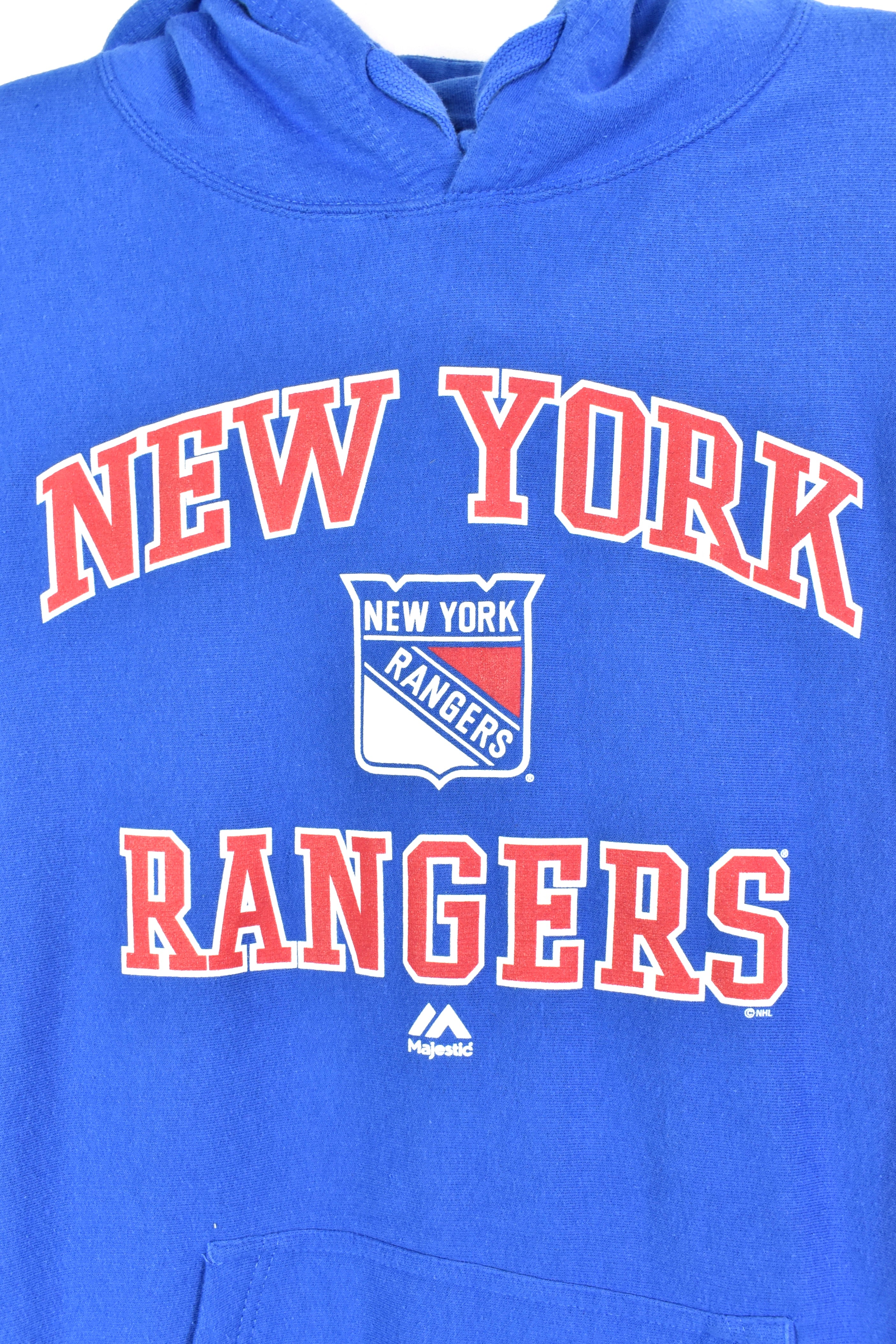 Vintage New York Rangers hoodie, NHL graphic sweatshirt - XL, blue PRO SPORT