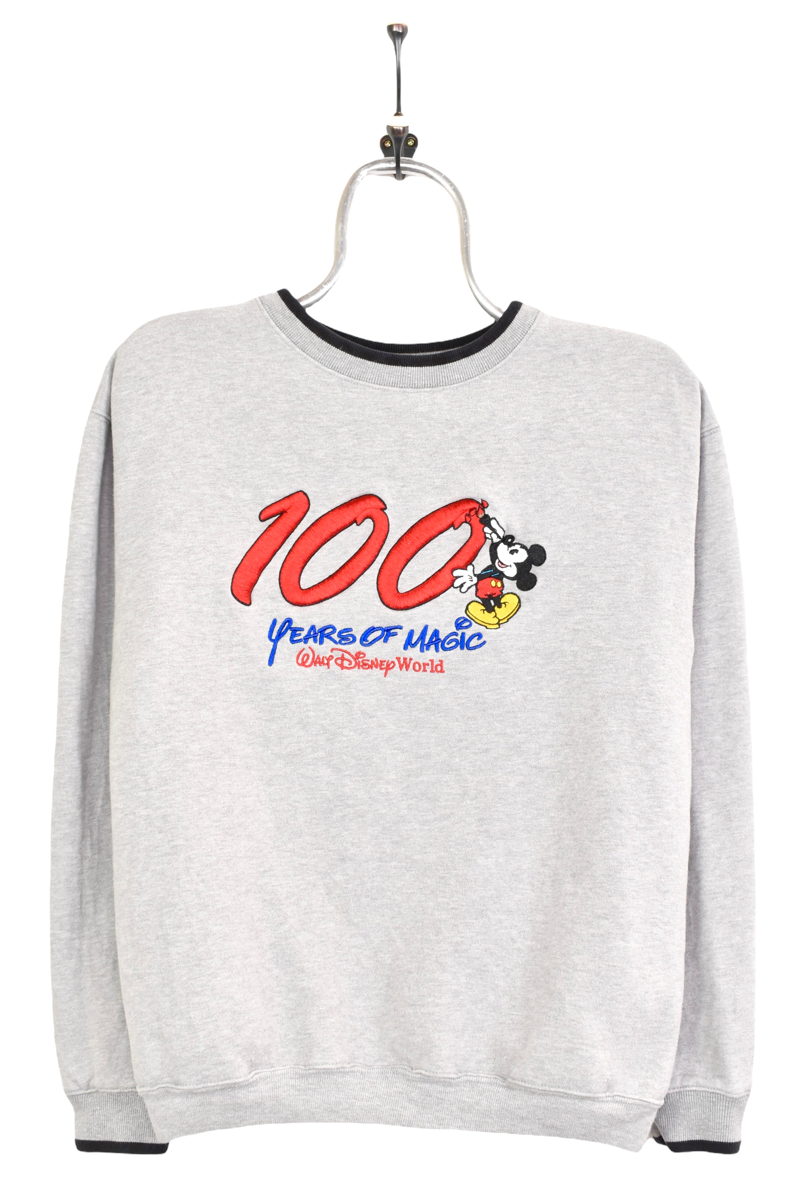 Vintage Women's Disney World embroidered grey sweatshirt | Small DISNEY / CARTOON