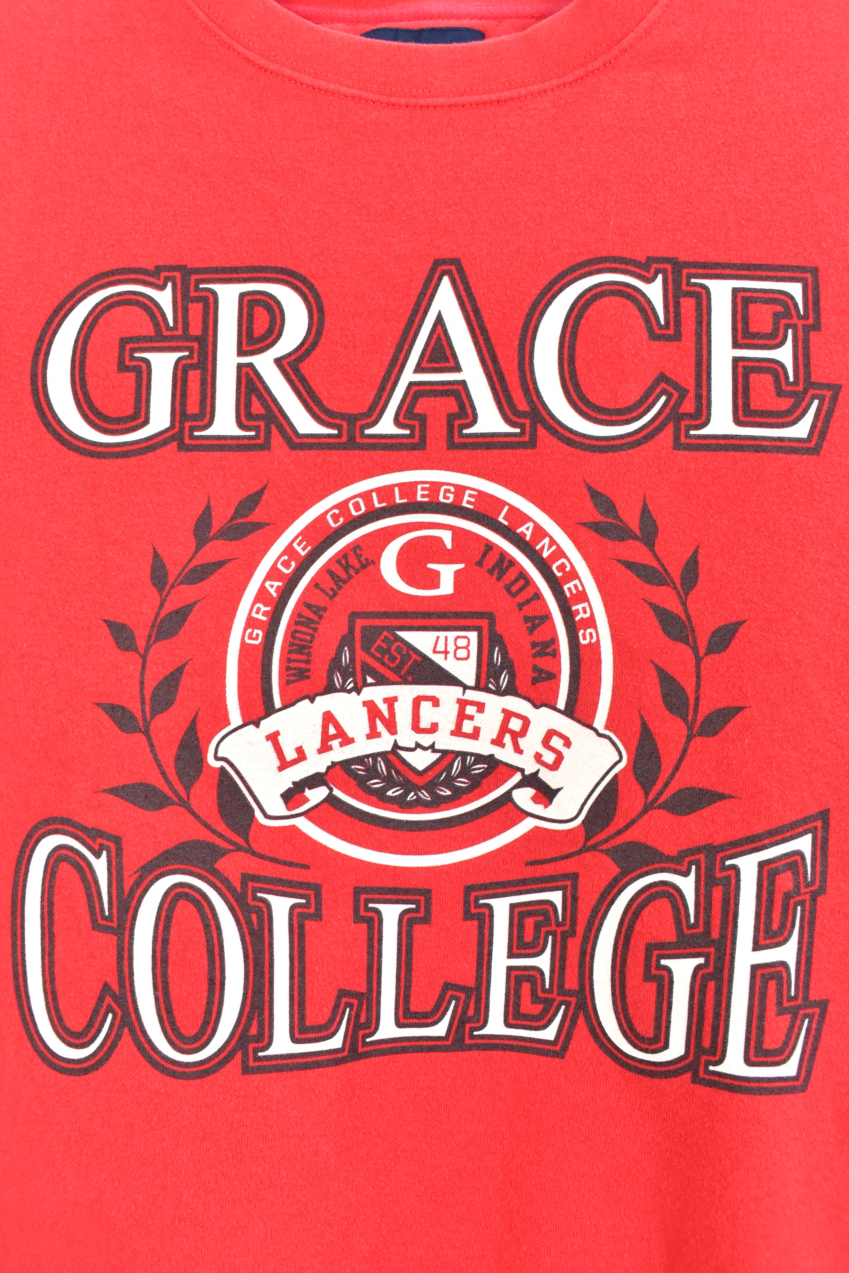 Vintage Grace College red sweatshirt | Medium COLLEGE