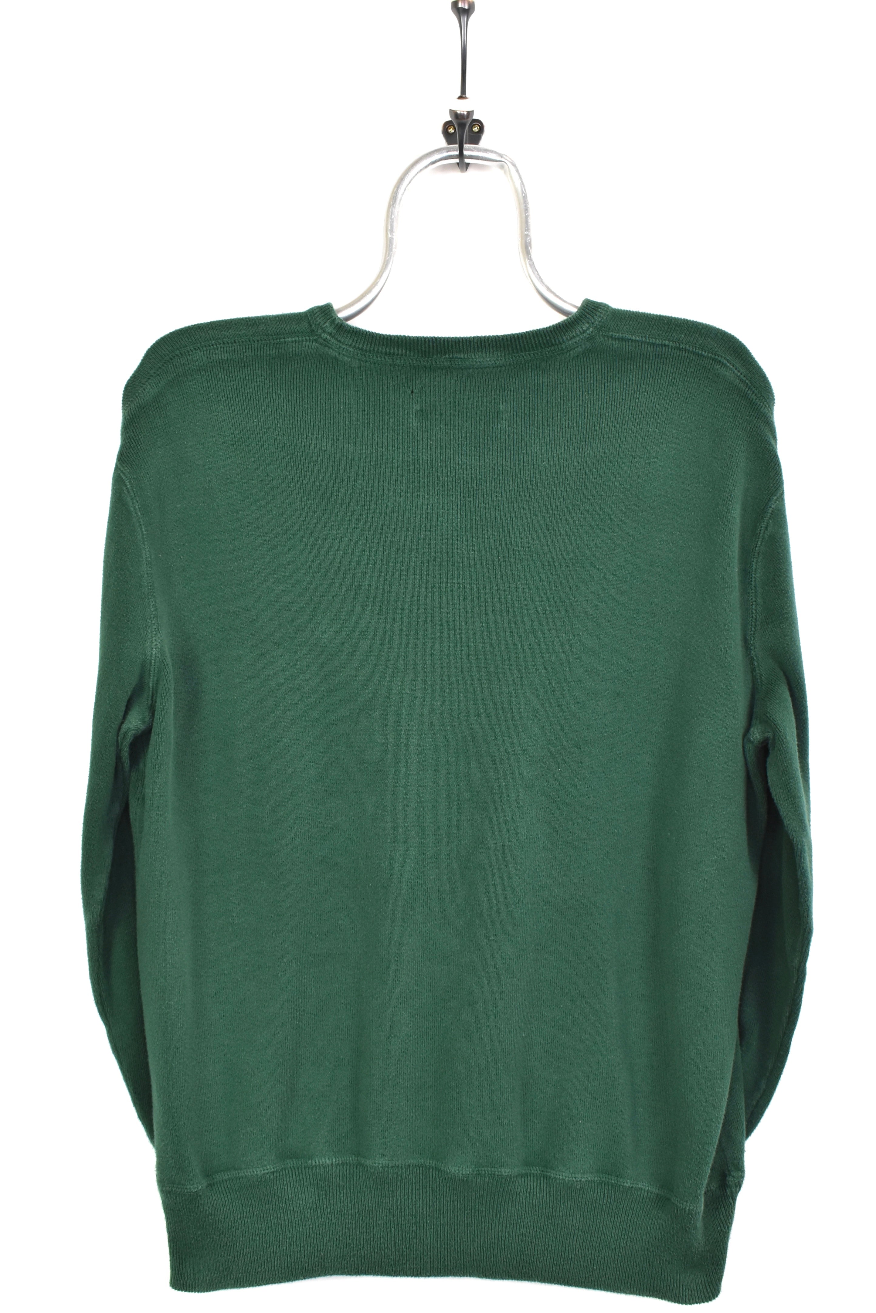Vintage Ralph Lauren embroidered knit green sweatshirt | Medium RALPH LAUREN