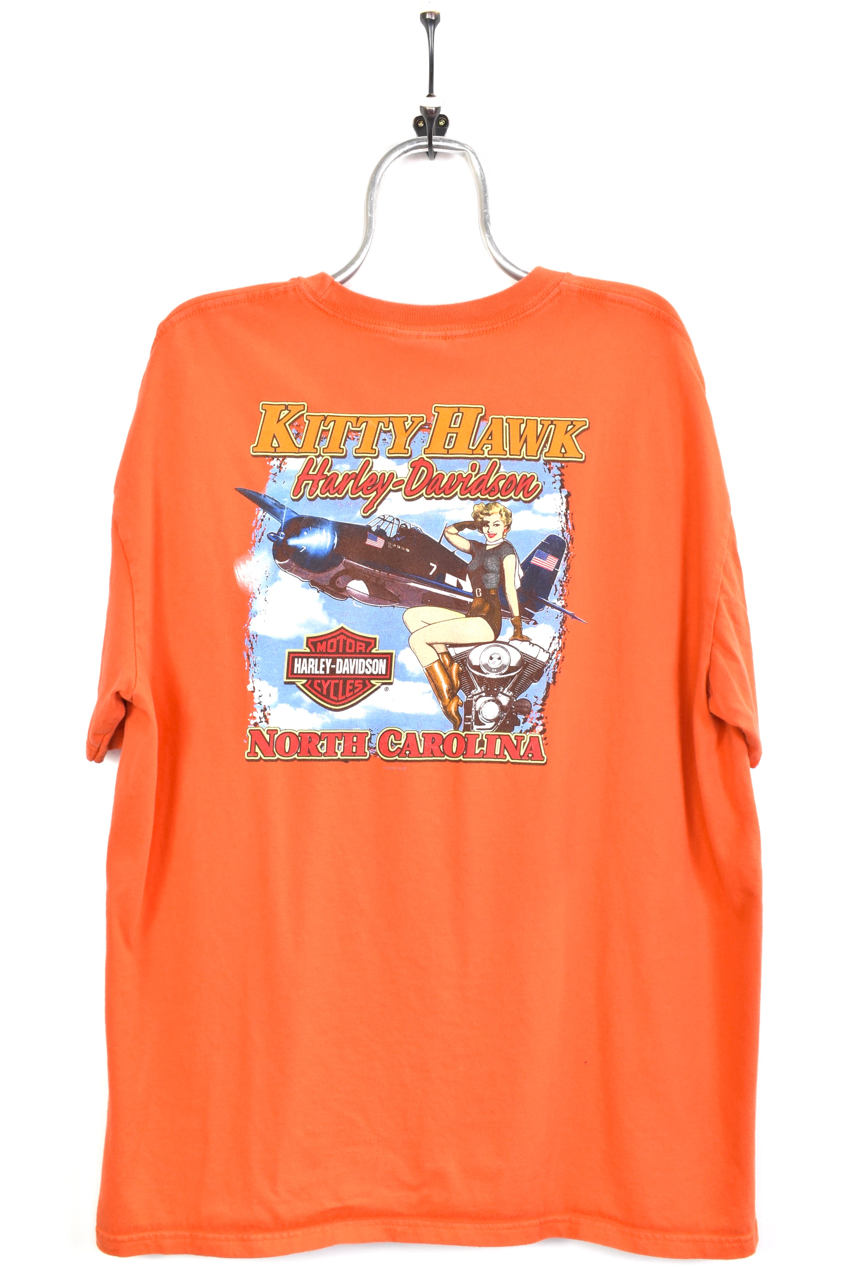 Vintage Harley Davidson orange t-shirt | XXL HARLEY DAVIDSON