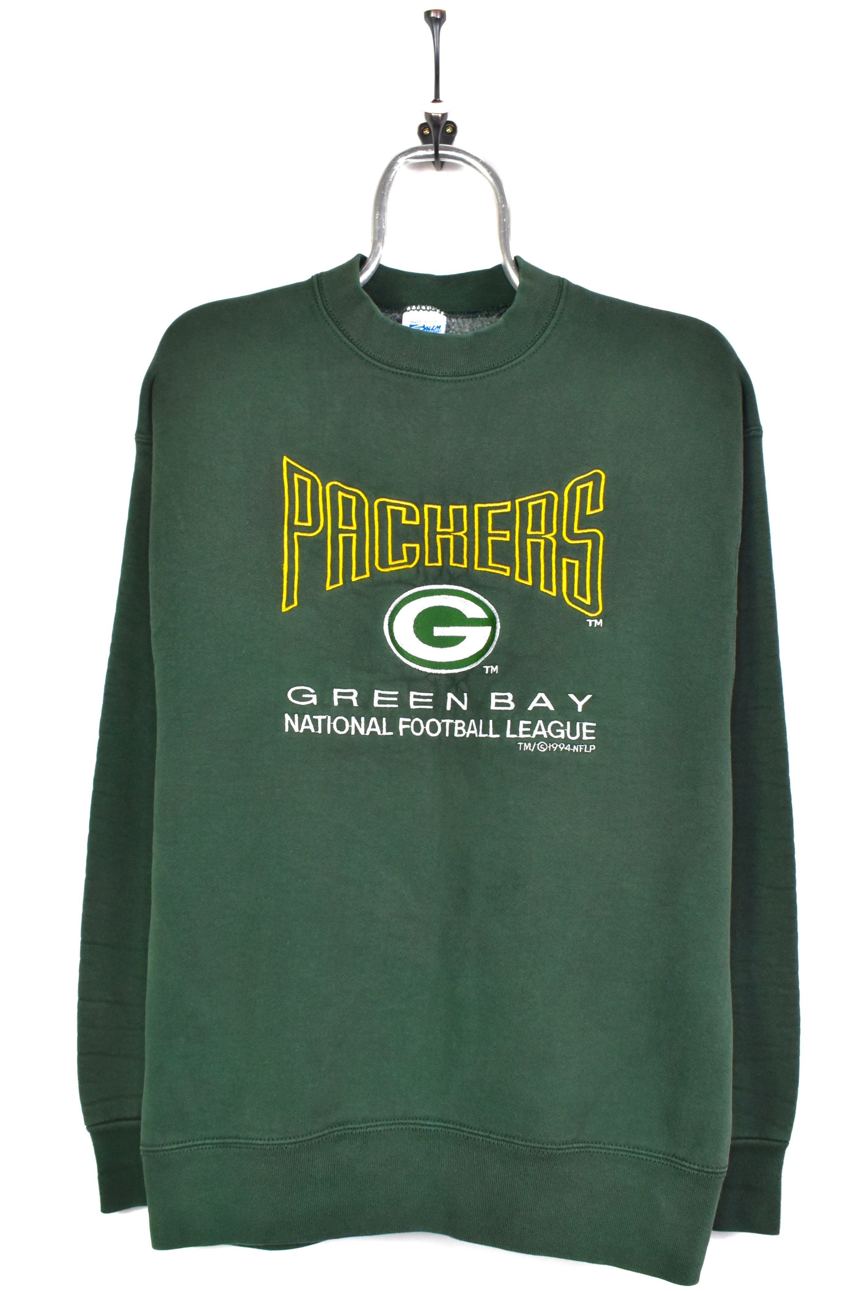 Vintage 1994 NFL Green Bay Packers embroidered green sweatshirt | M/L PRO SPORT