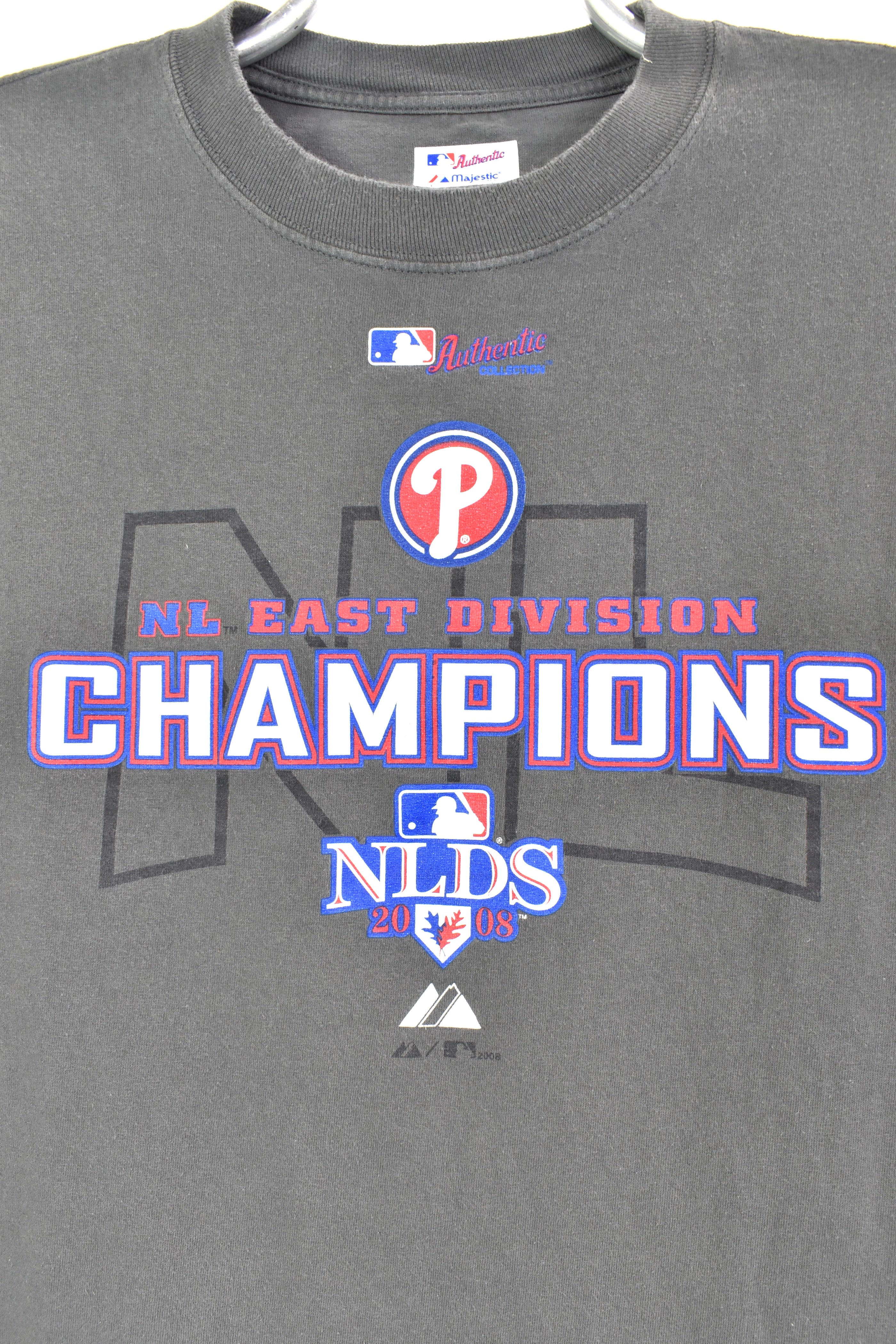 Modern Philadelphia phillies shirt, 2008 MLB graphic tee - large, dark grey PRO SPORT