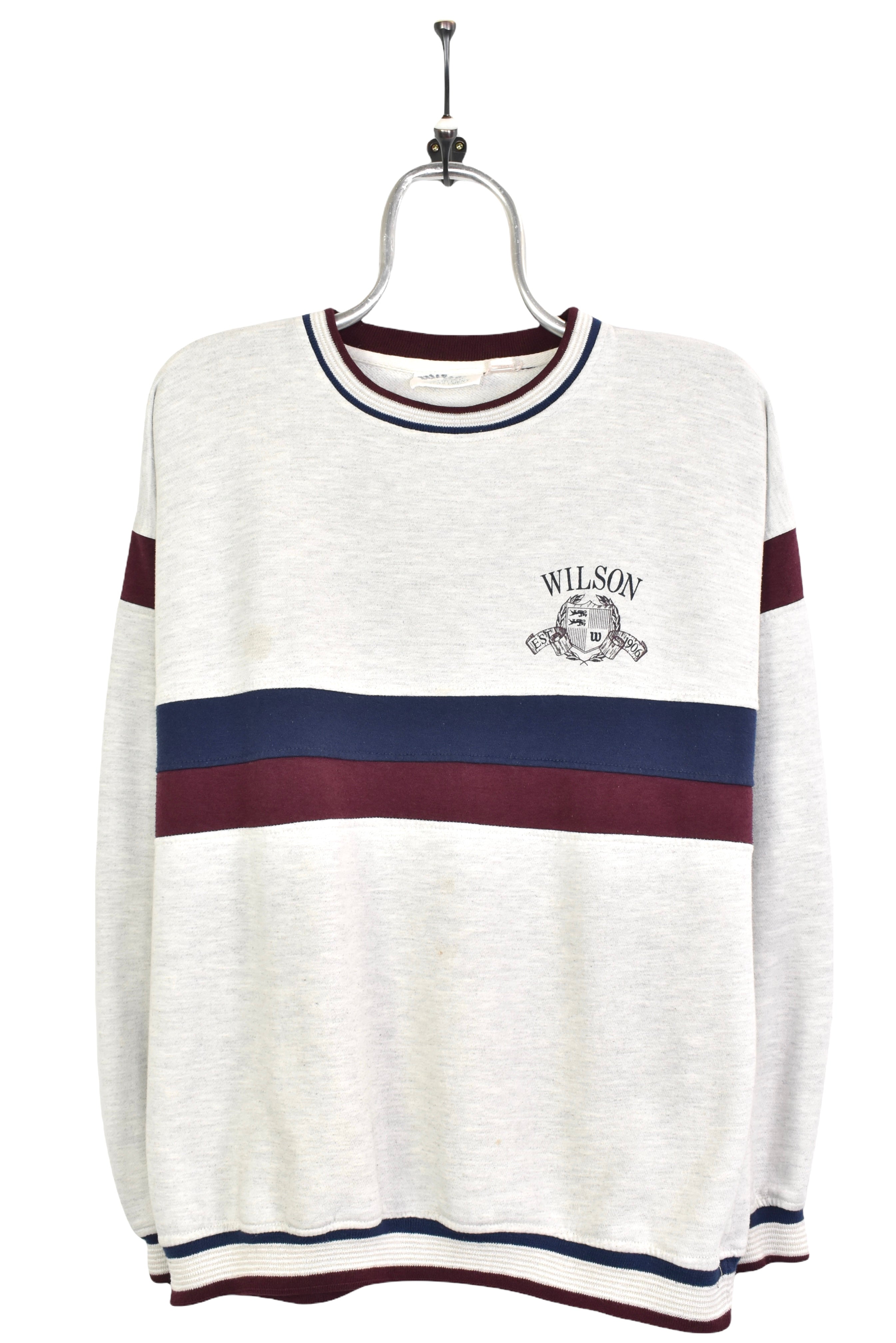 Vintage Wilson sweatshirt, grey graphic crewneck - AU Large WILSON
