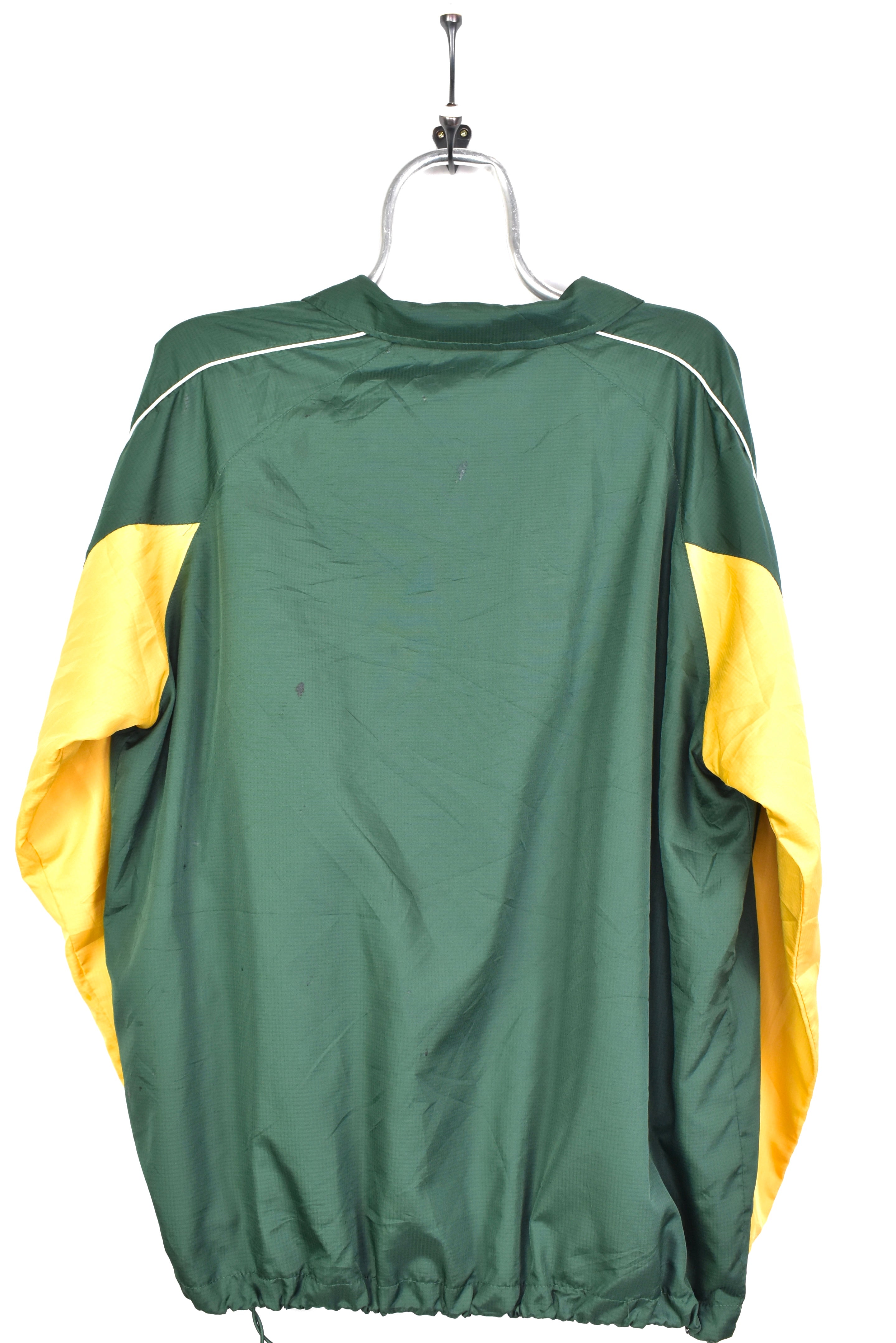 Vintage nfl green bay packers green windbreaker jacket | large PRO SPORT