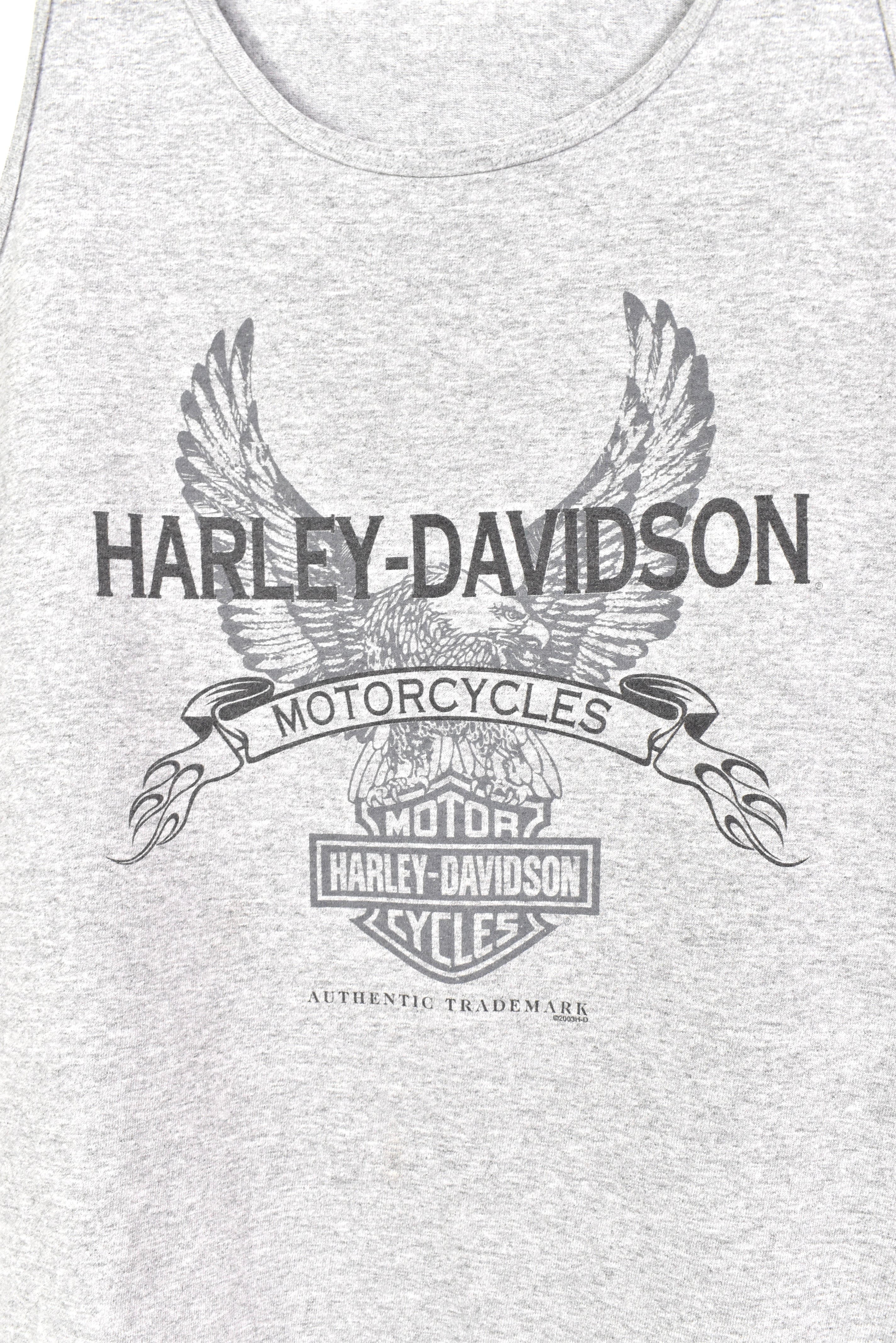 Vintage 2003 Harley Davidson grey singlet | XL HARLEY DAVIDSON