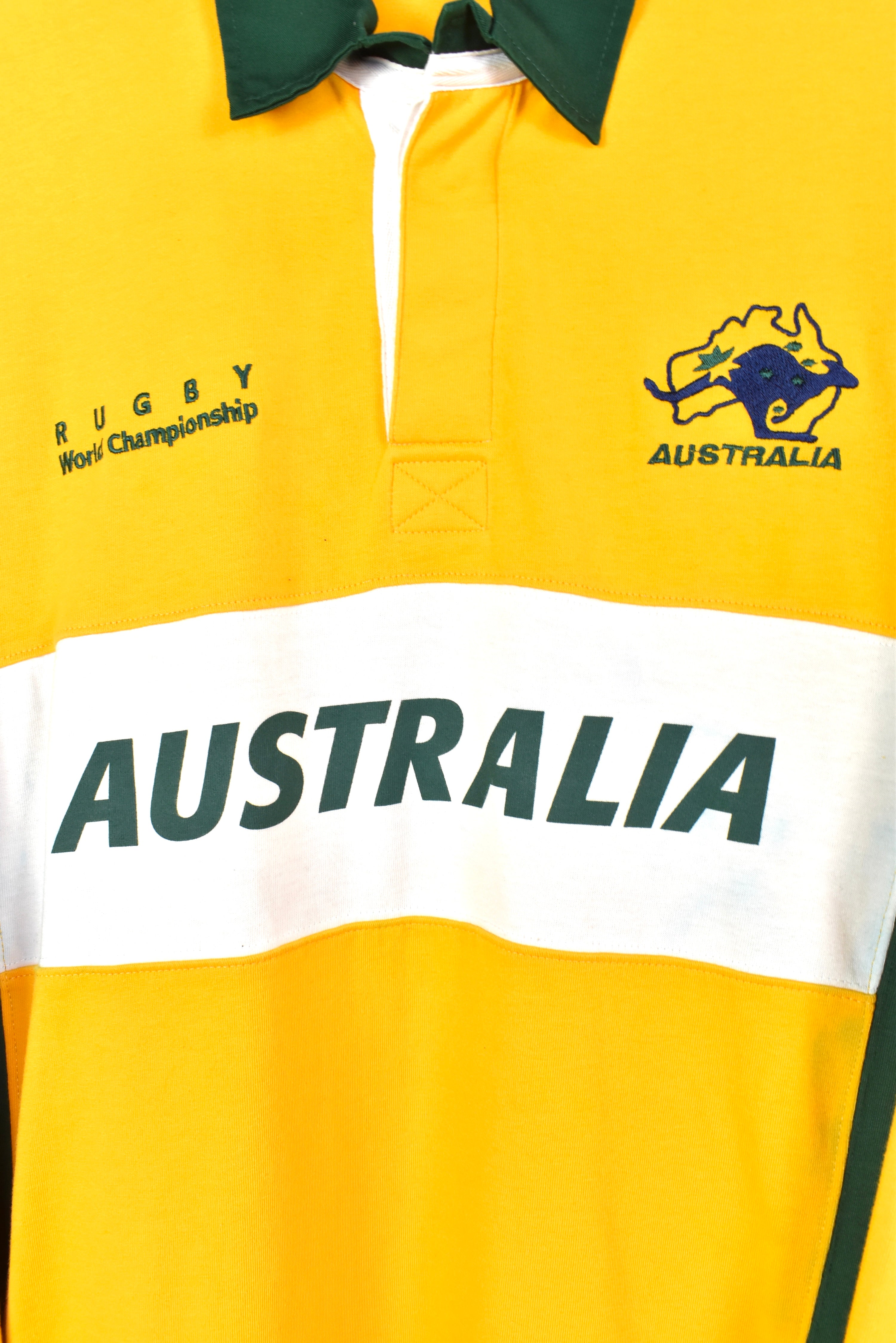 AUSTRALIAN RUGBY EMBROIDERED POLO SWEATSHIRT | LARGE PRO SPORT