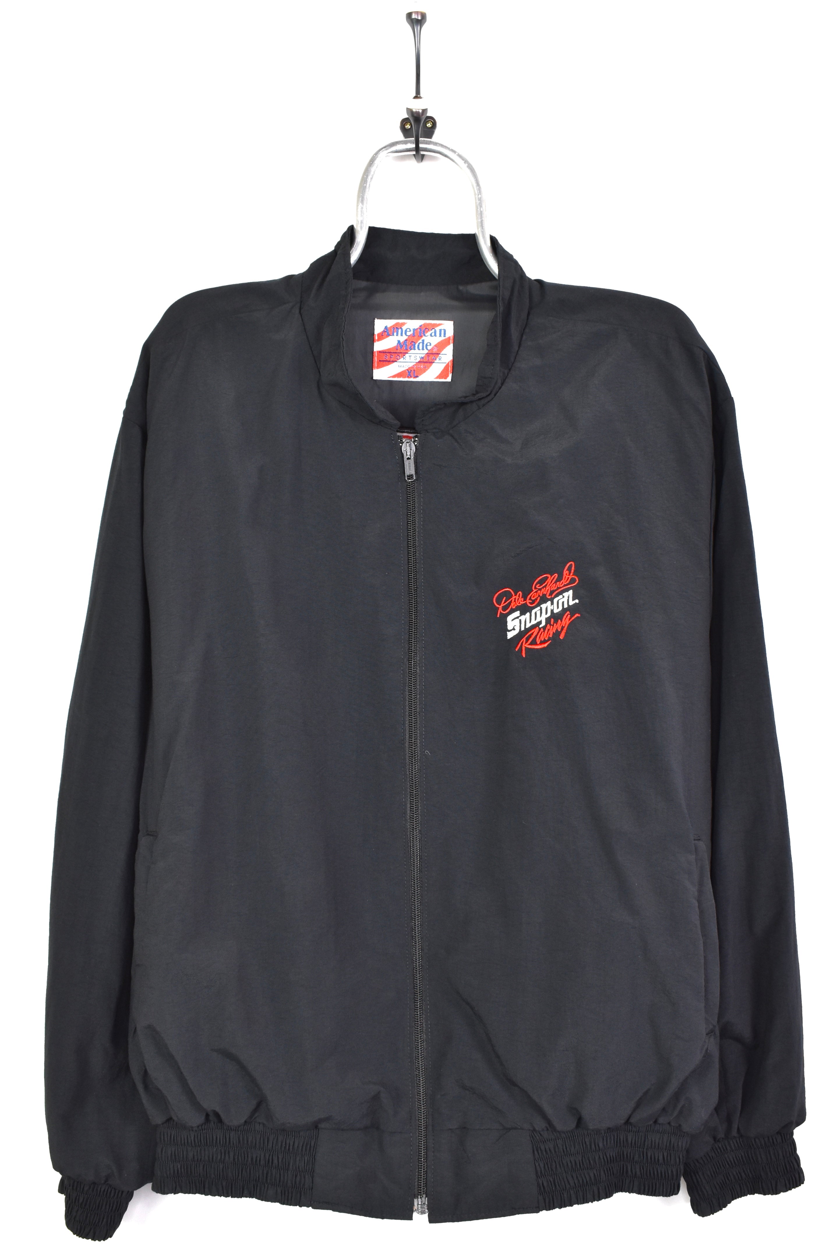 Vintage nascar embroidered black jacket | xl NASCAR / RACING