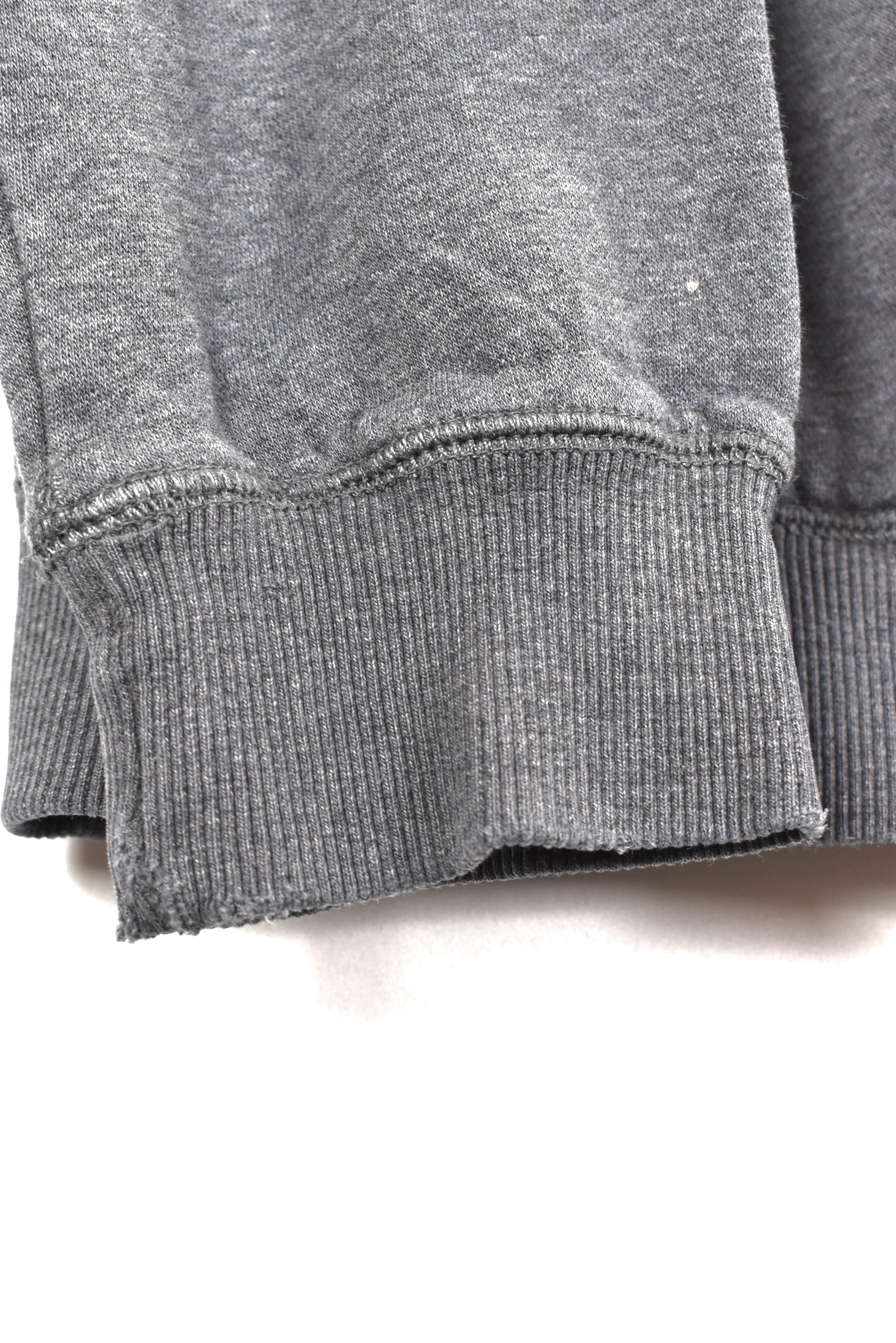 Vintage Nike jacket, grey embroidered collared sweatshirt - AU M NIKE