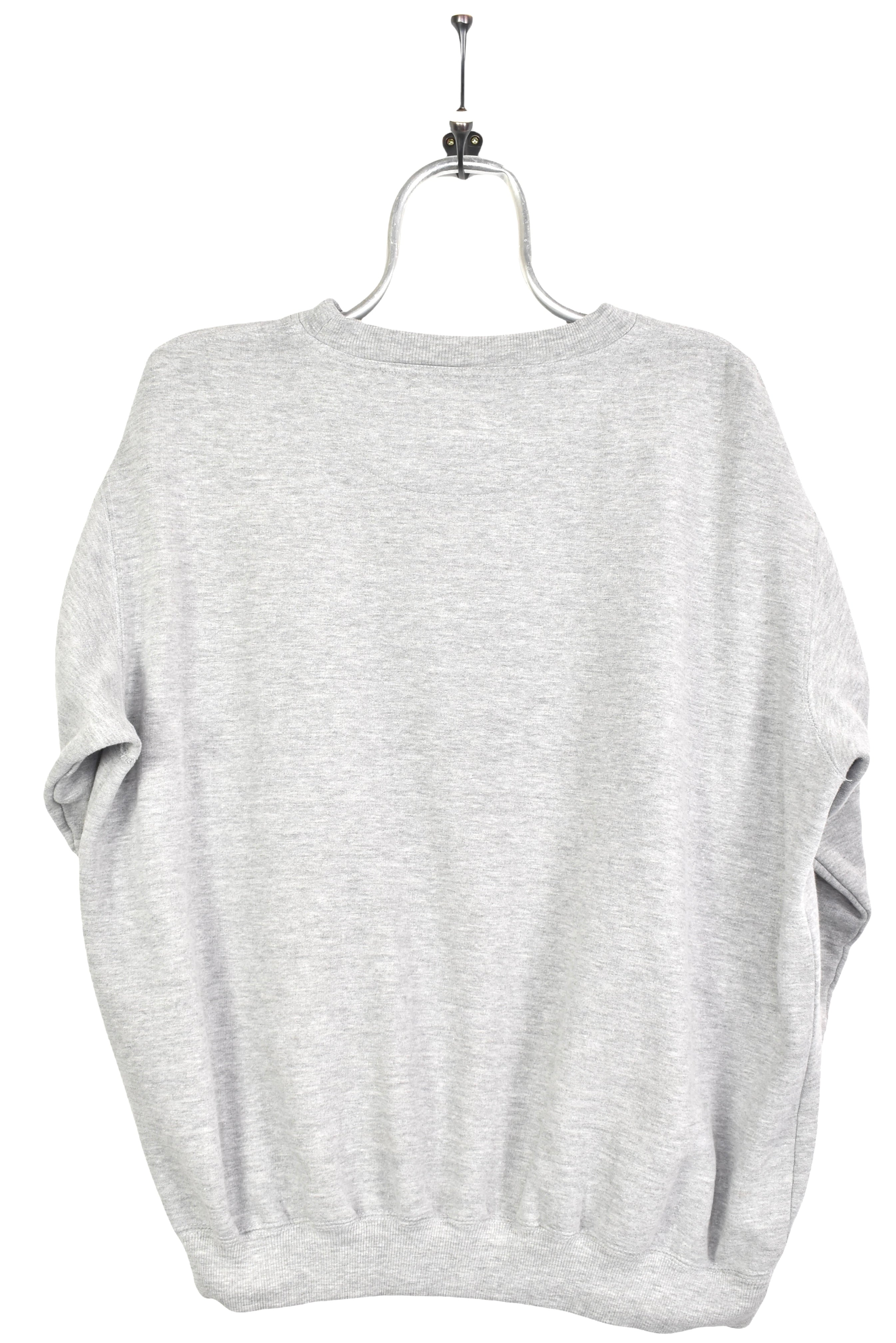 Vintage Michigan State University sweatshirt, long sleeve embroidered crewneck - large, grey COLLEGE