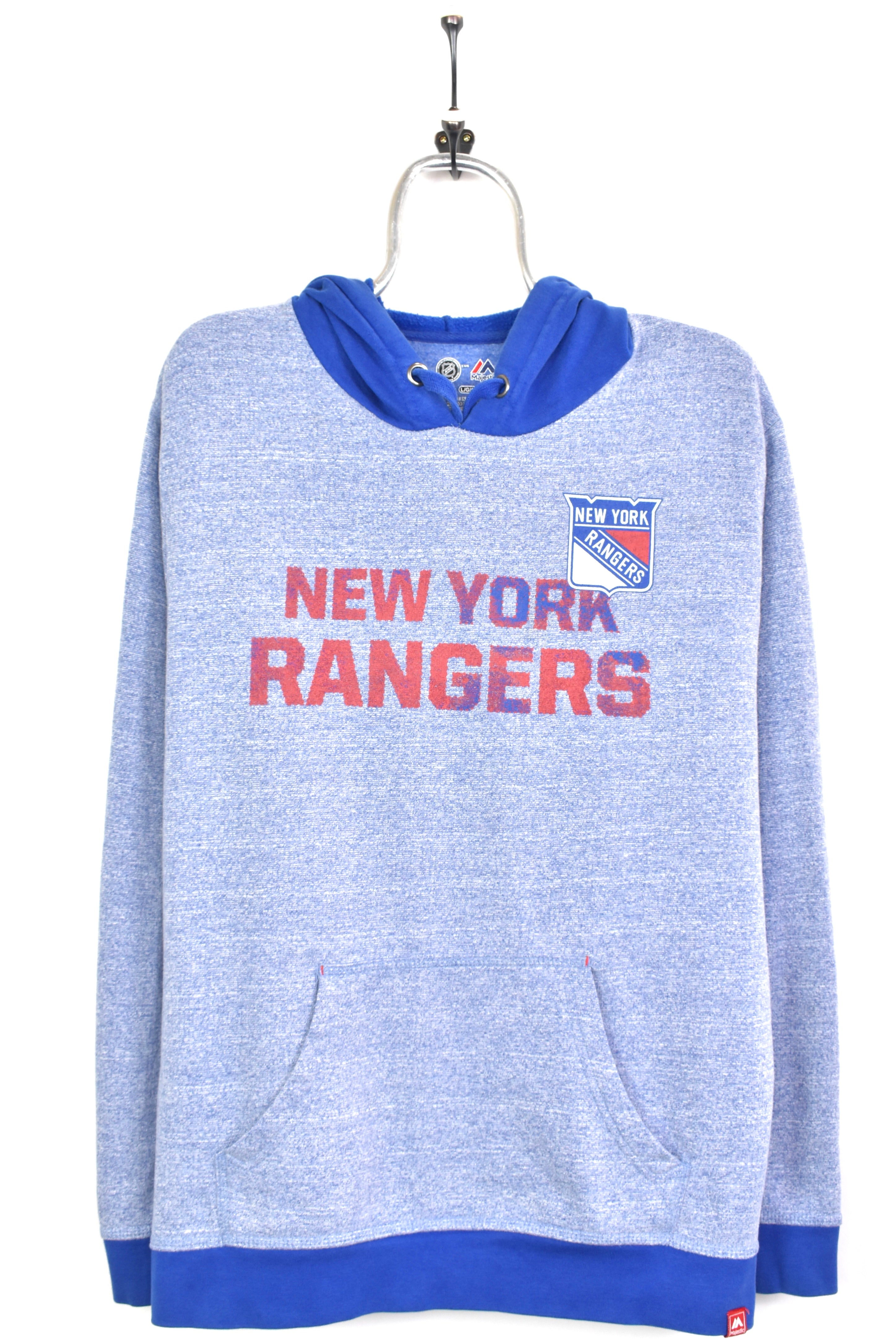 Vintage MLB New York Rangers blue hoodie | Large PRO SPORT