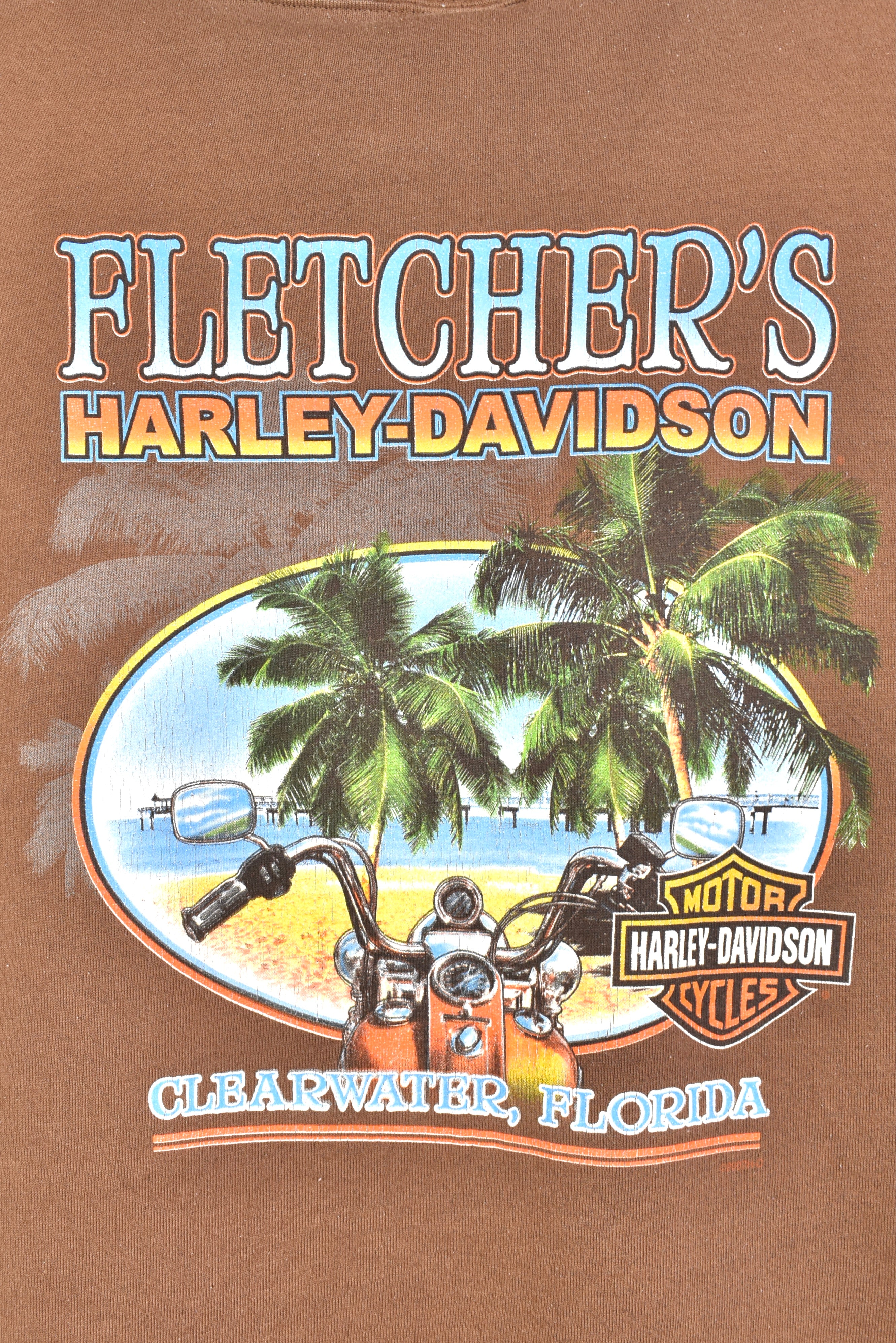 Vintage Harley Davidson brown hoodie | XL HARLEY DAVIDSON