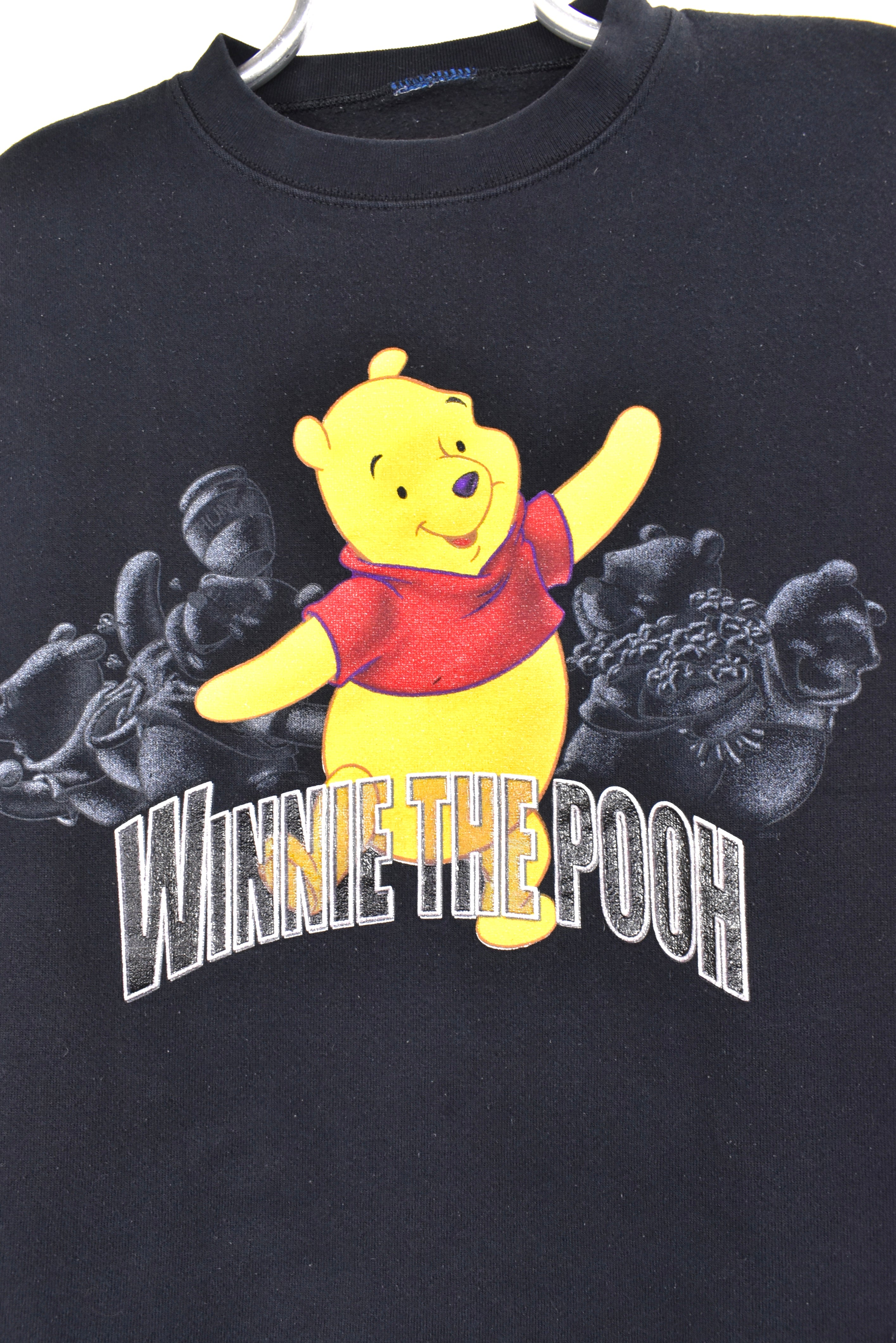 Vintage Winnie The Pooh sweatshirt, Disney black graphic crewneck - AU L DISNEY / CARTOON