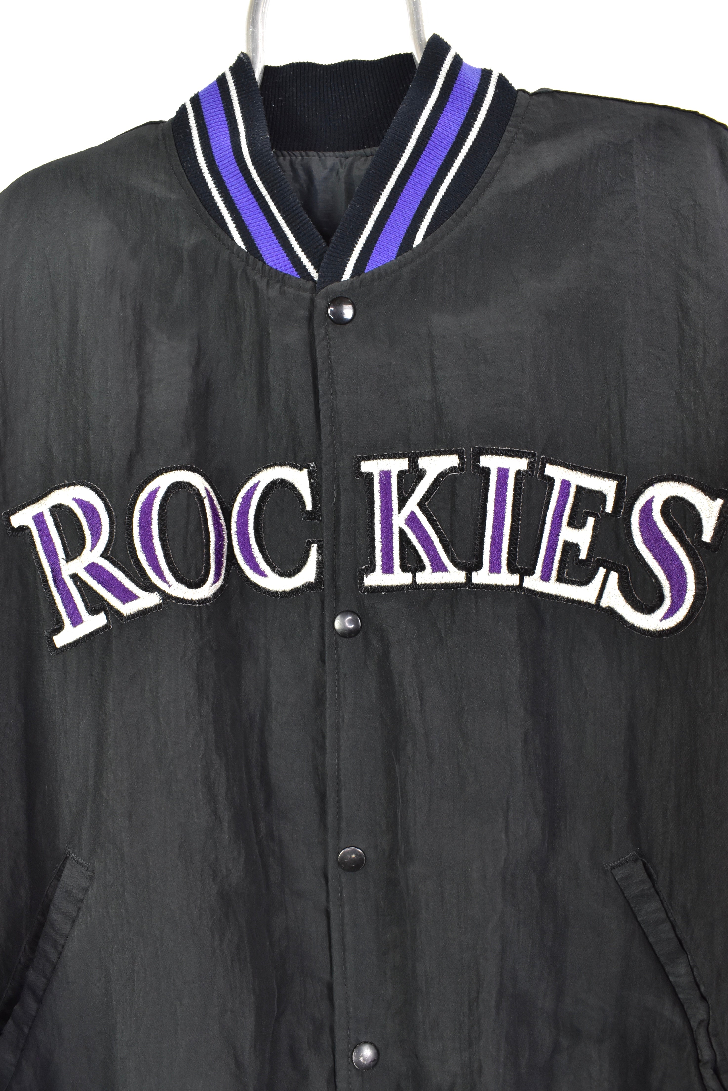 Vintage mlb colorado rockies black jacket | xl PRO SPORT