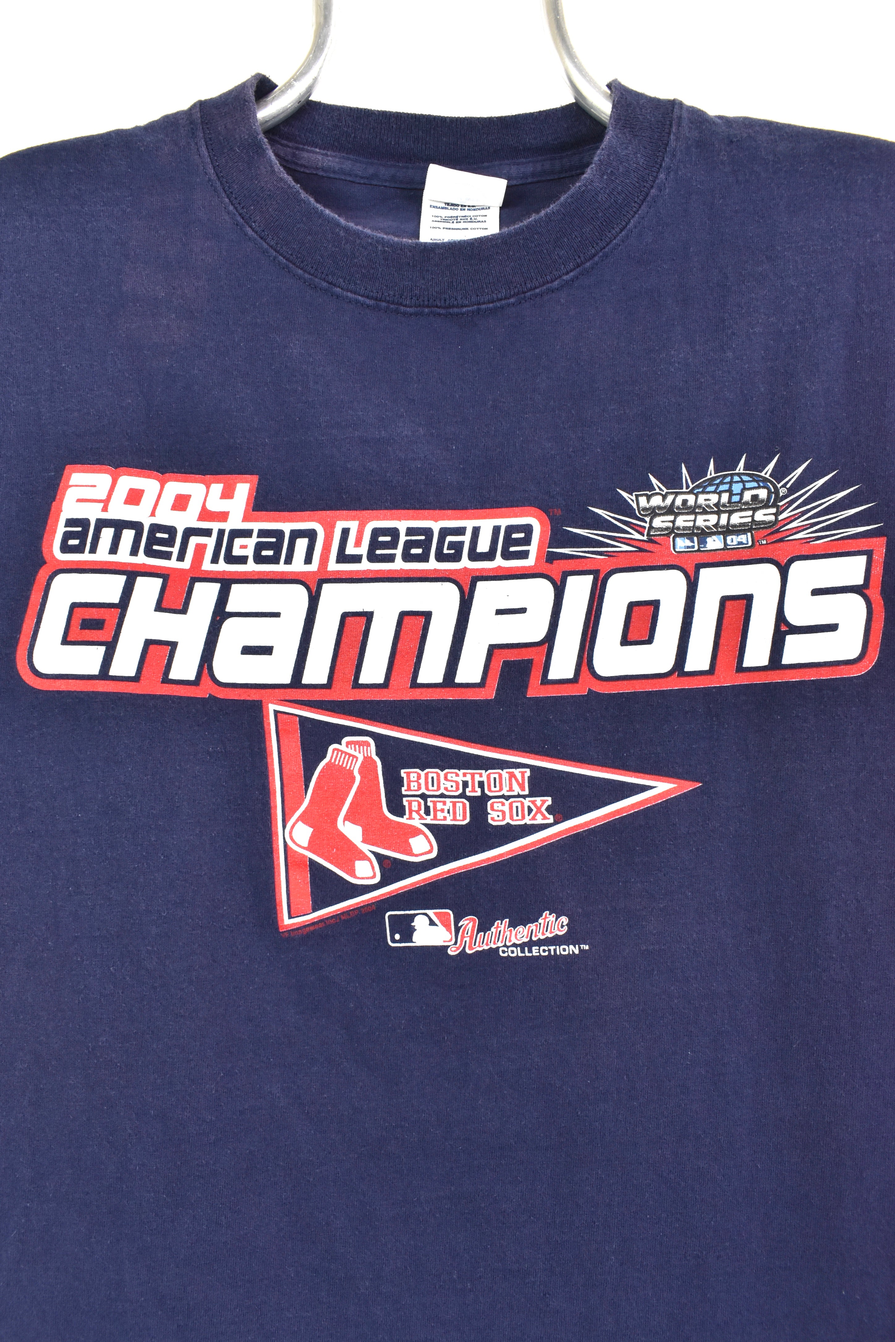 Vintage Boston Red Sox shirt, MLB World Series graphic tee - large, navy blue PRO SPORT