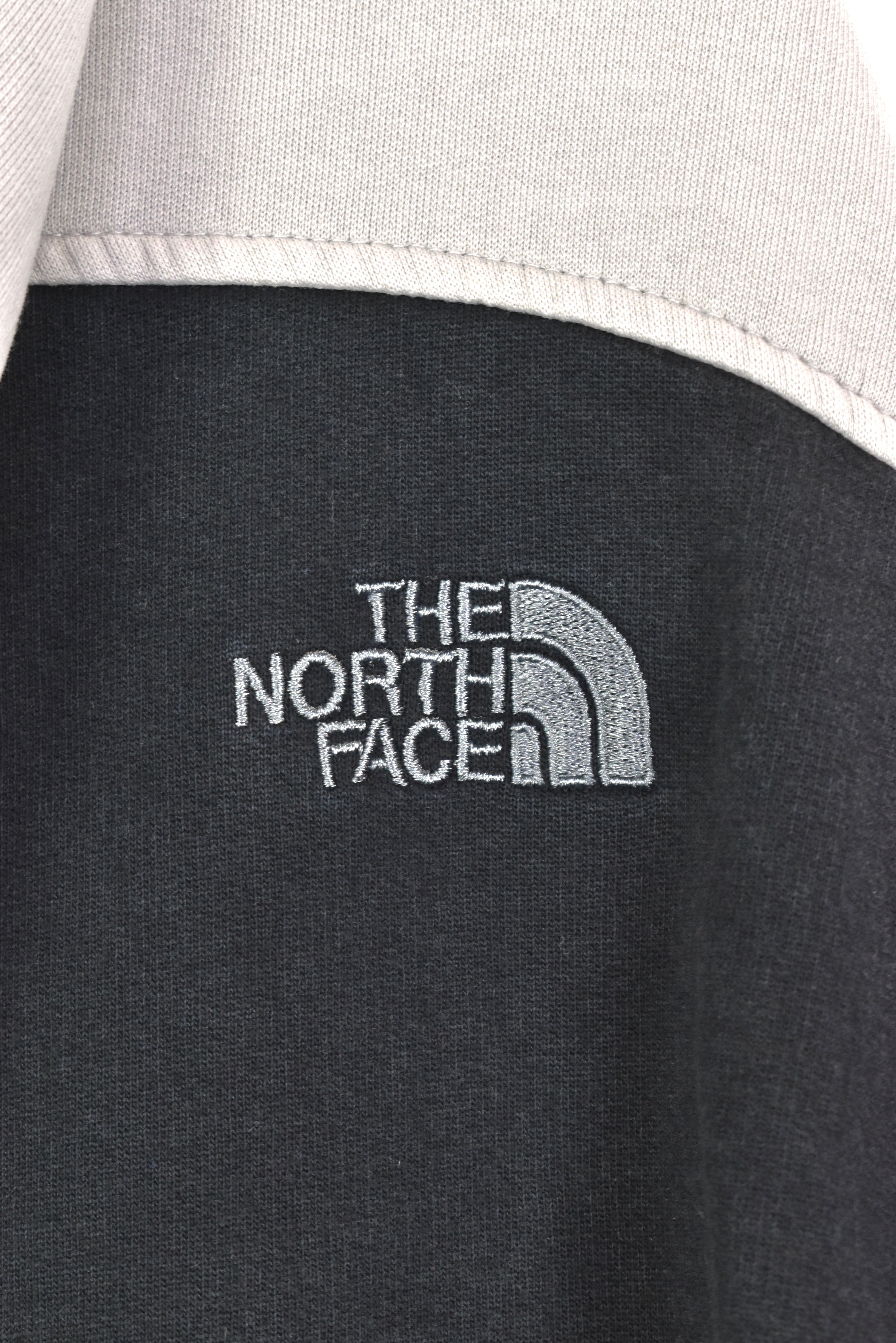 Vintage The North Face hoodie, full zip embroidered sweatshirt - XL, black THE NORTH FACE