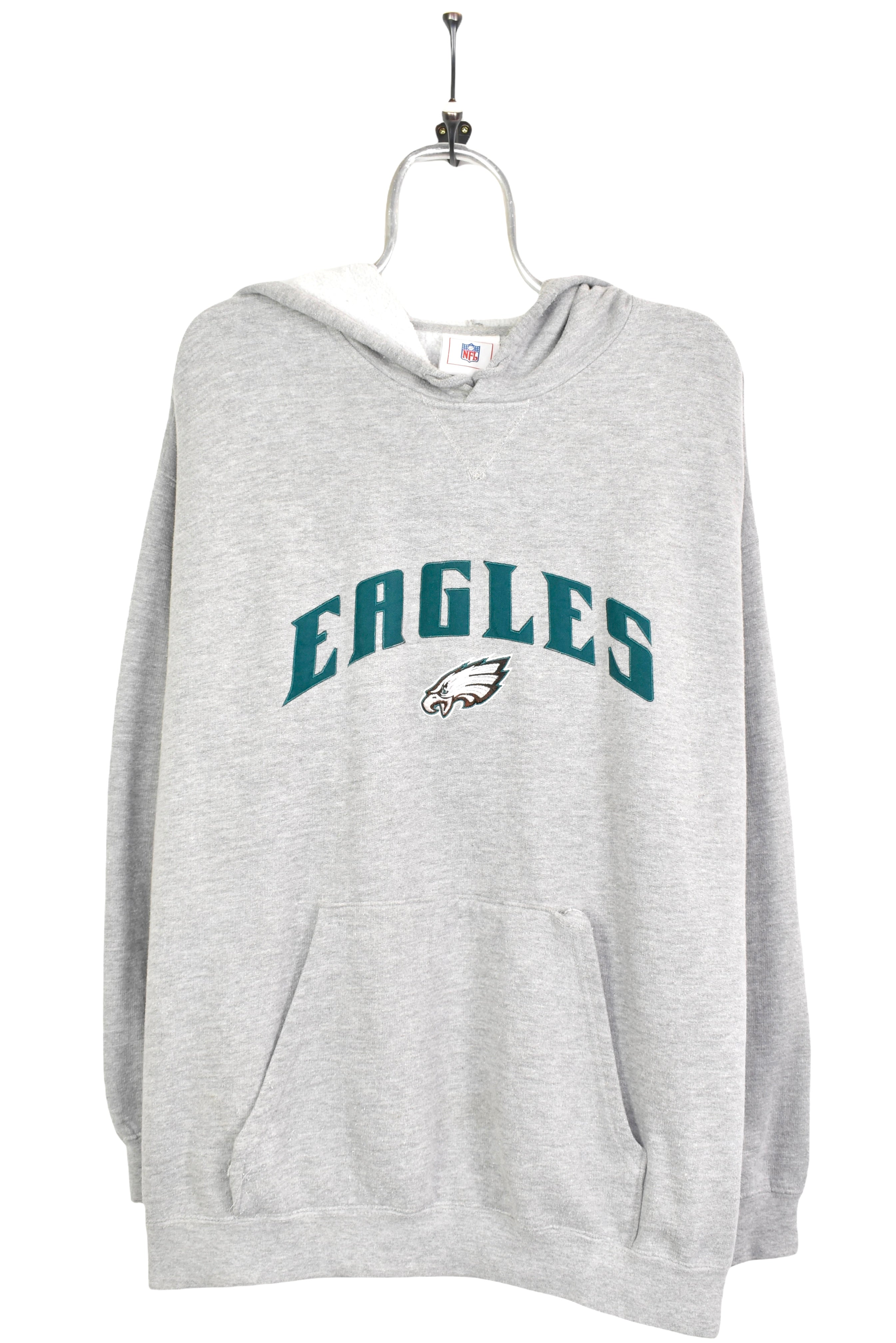 Vintage NFL Philadelphia Eagles Hoodie Grey Large - Cloak Vintage