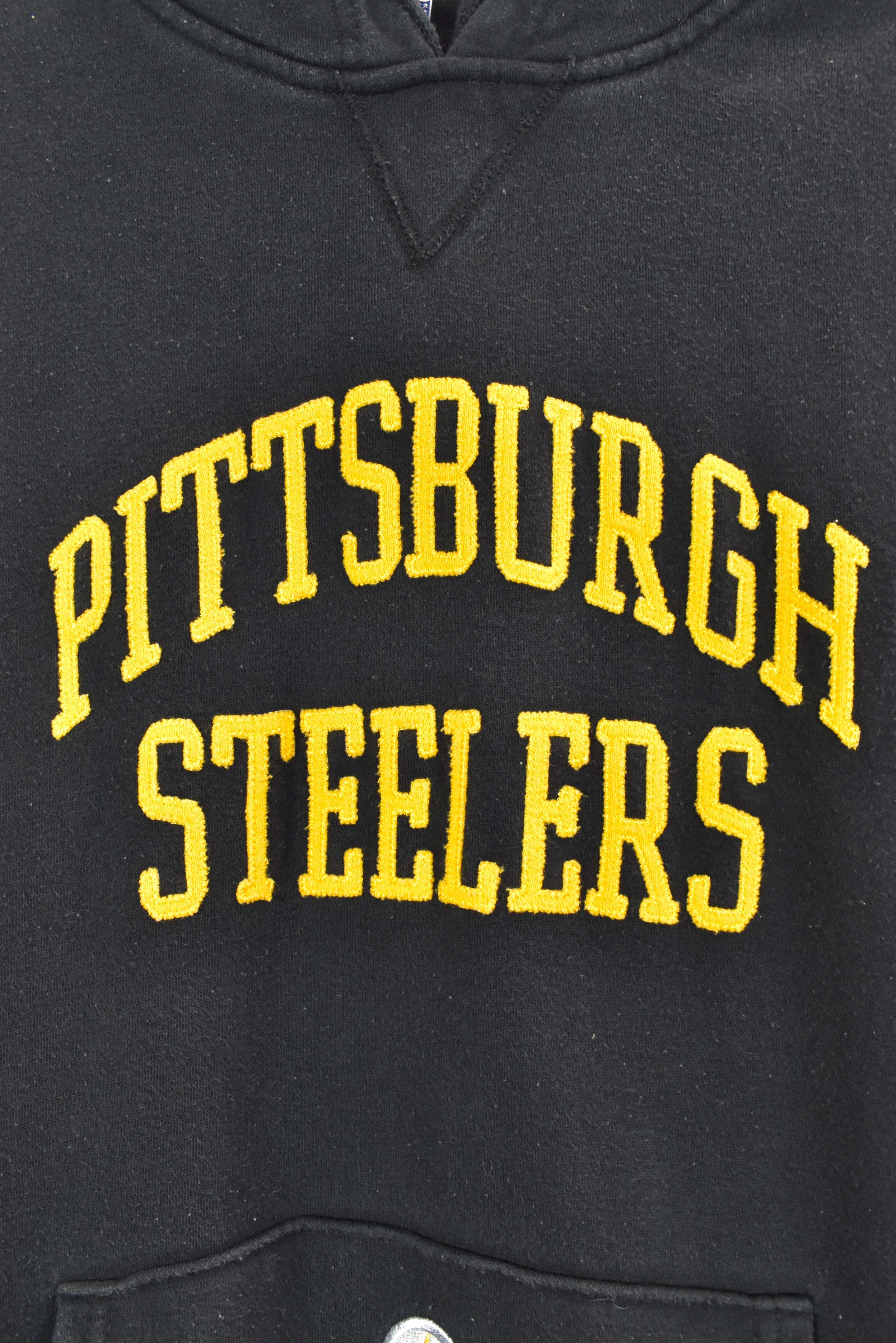 Vintage Pittsburgh Steelers hoodie NFL long sleeve embroidered sweatshirt XL black