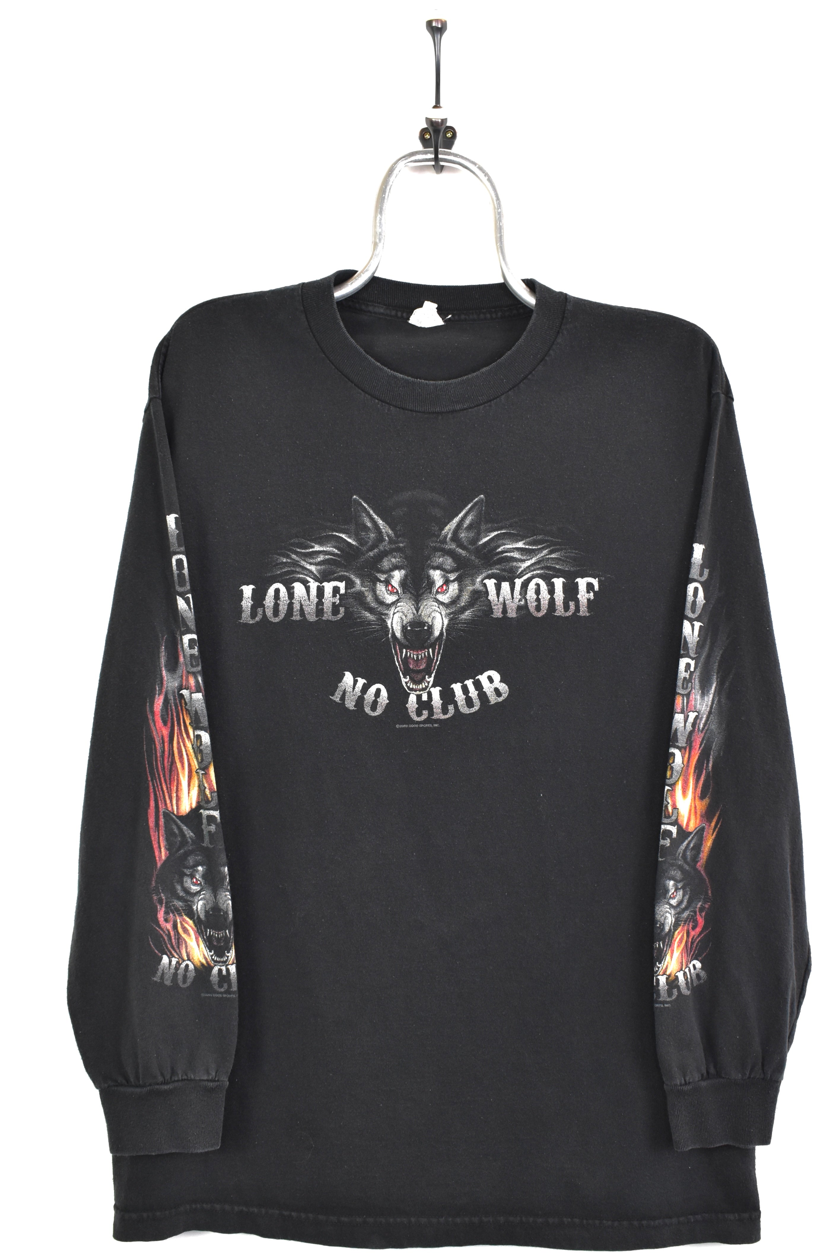 Modern 2009 wolf graphic long sleeve black t-shirt | Large OTHER
