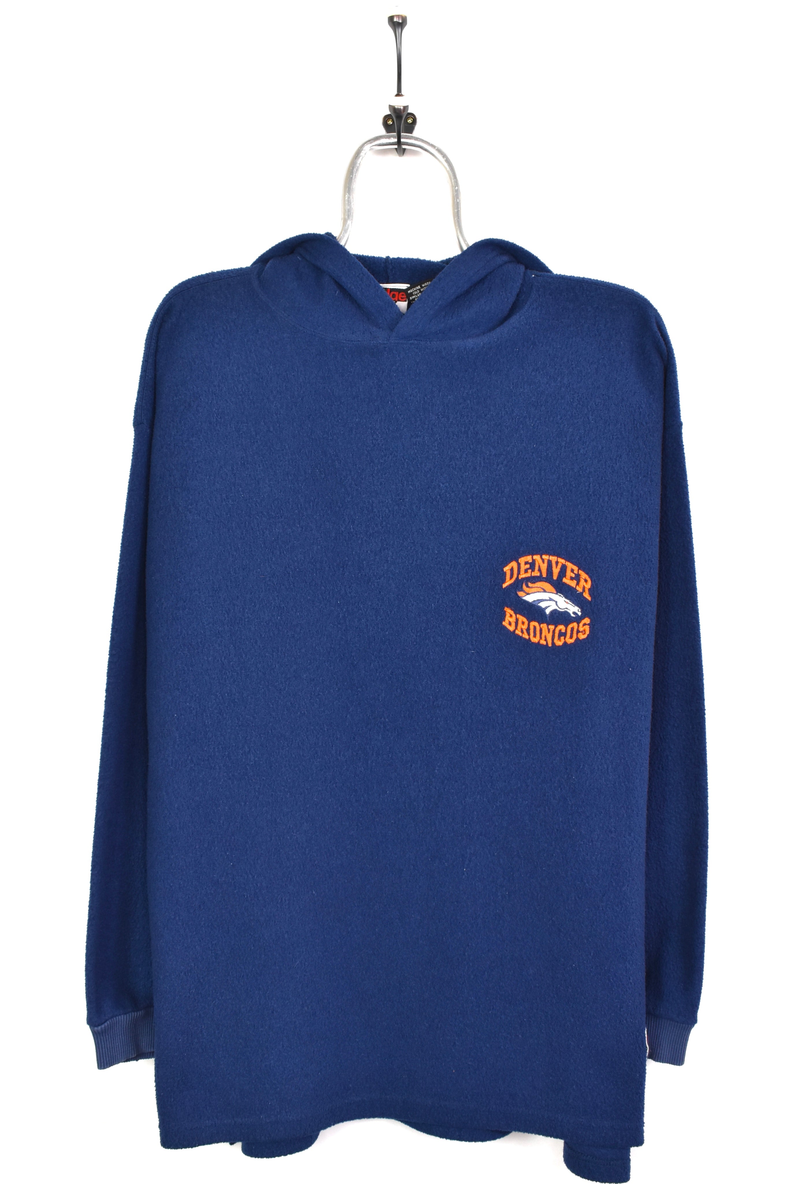 Vintage NFL Denver Broncos embroidered navy fleece hoodie | XL PRO SPORT