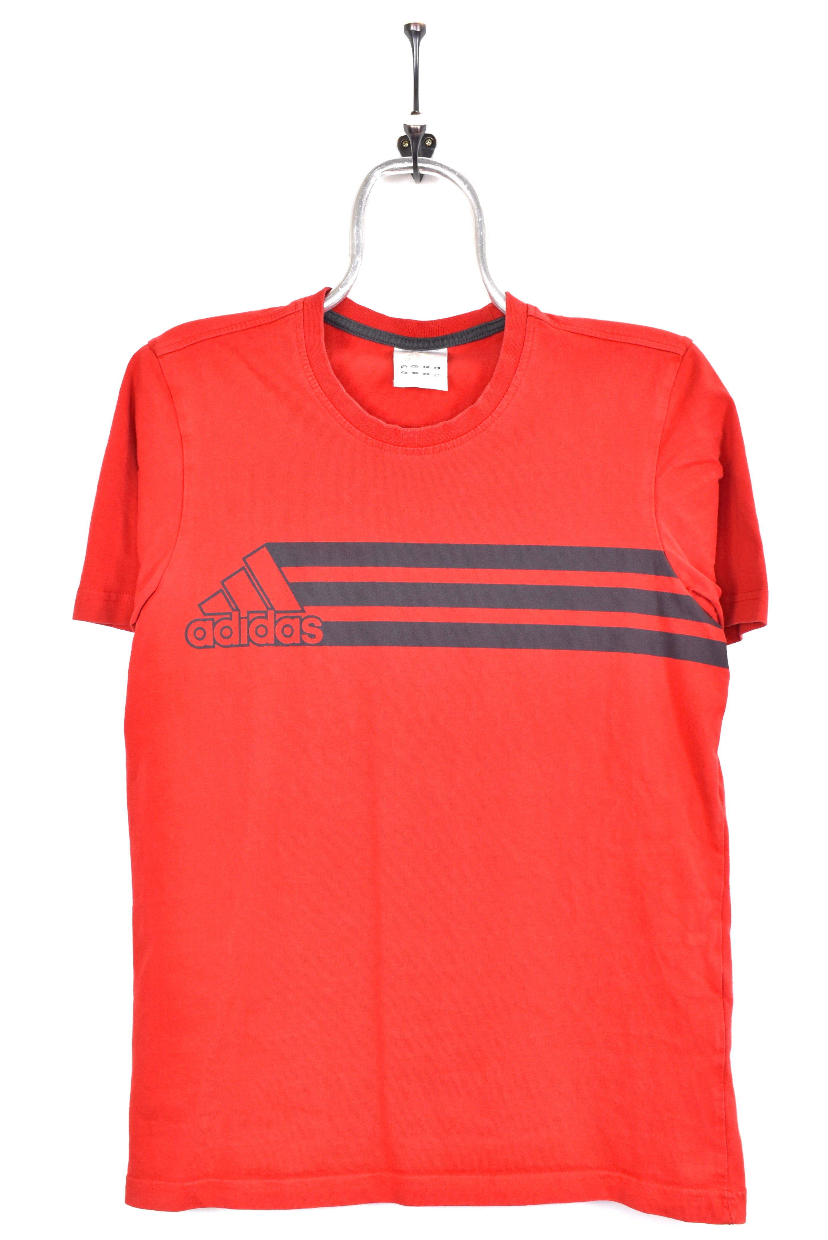Modern Adidas shirt, red graphic tee - AU S ADIDAS