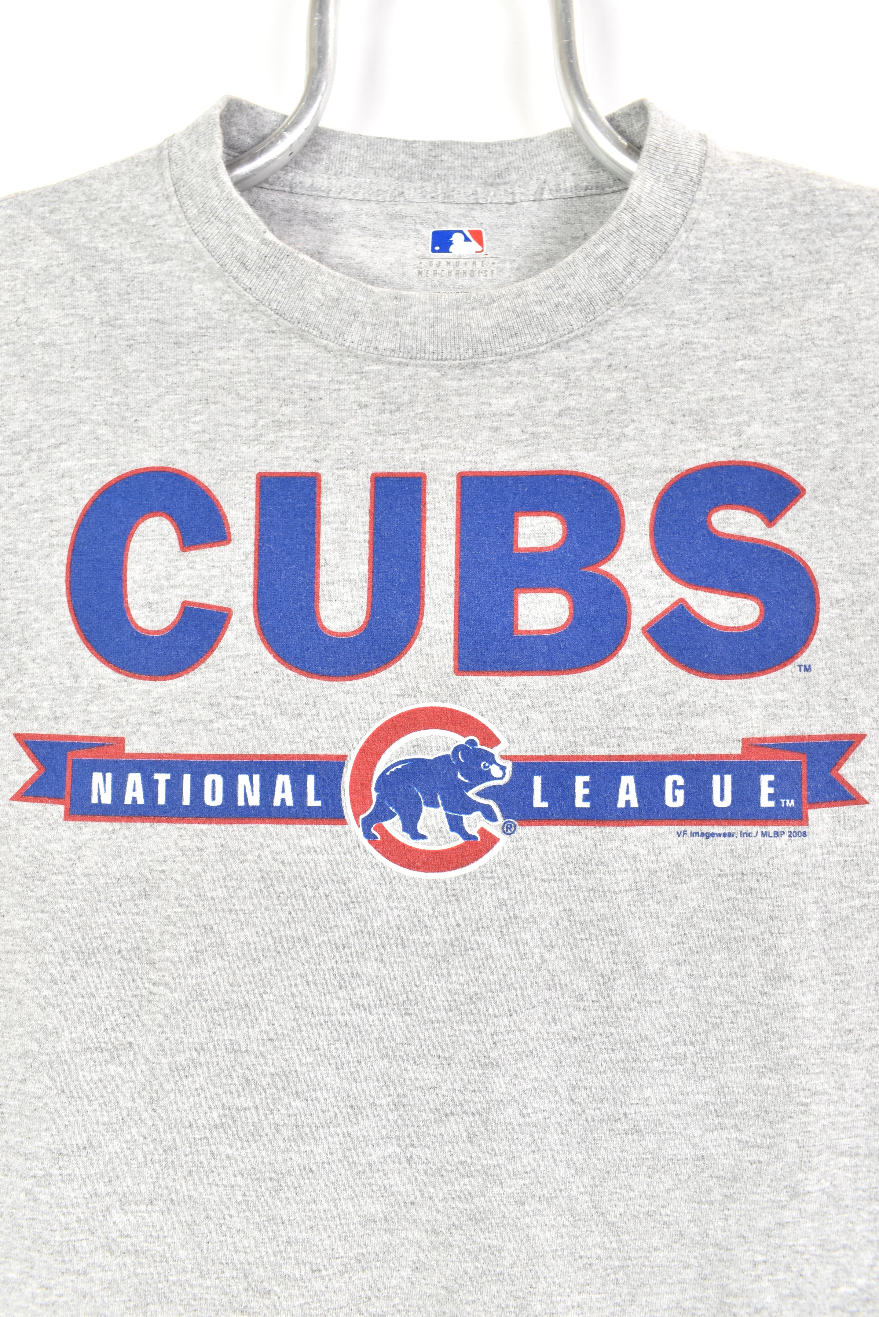 Modern Chicago Cubs shirt, 2008 MLB grey graphic tee - AU M PRO SPORT