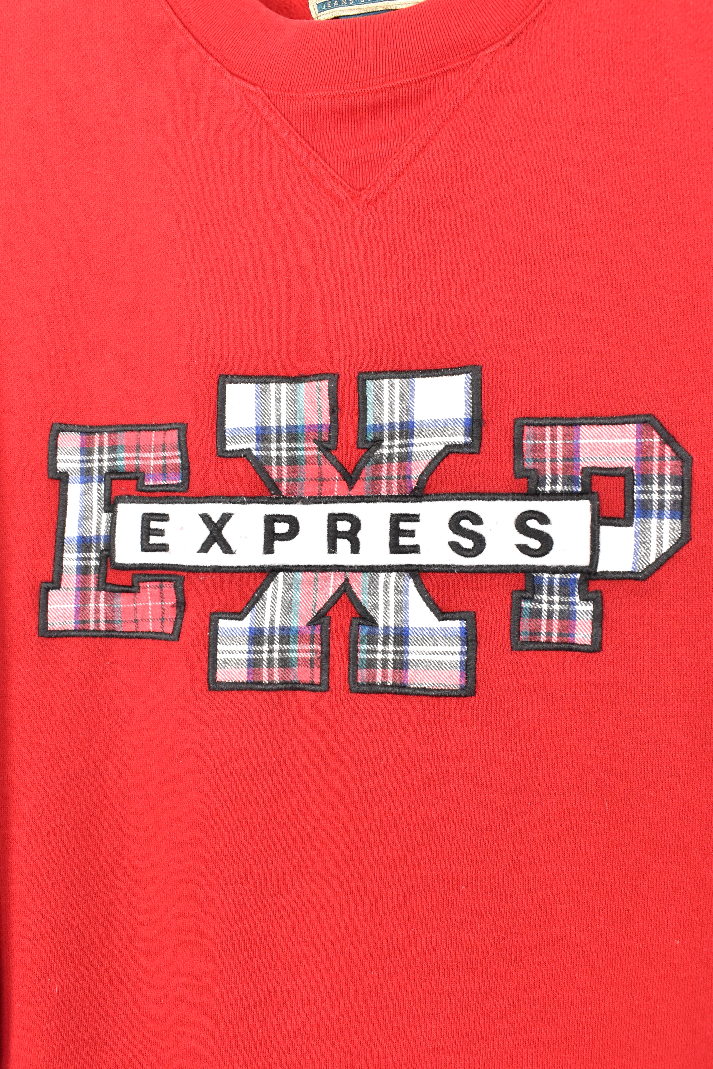 VINTAGE EXPRESS EMBROIDERED RED SWEATSHIRT | XL OTHER