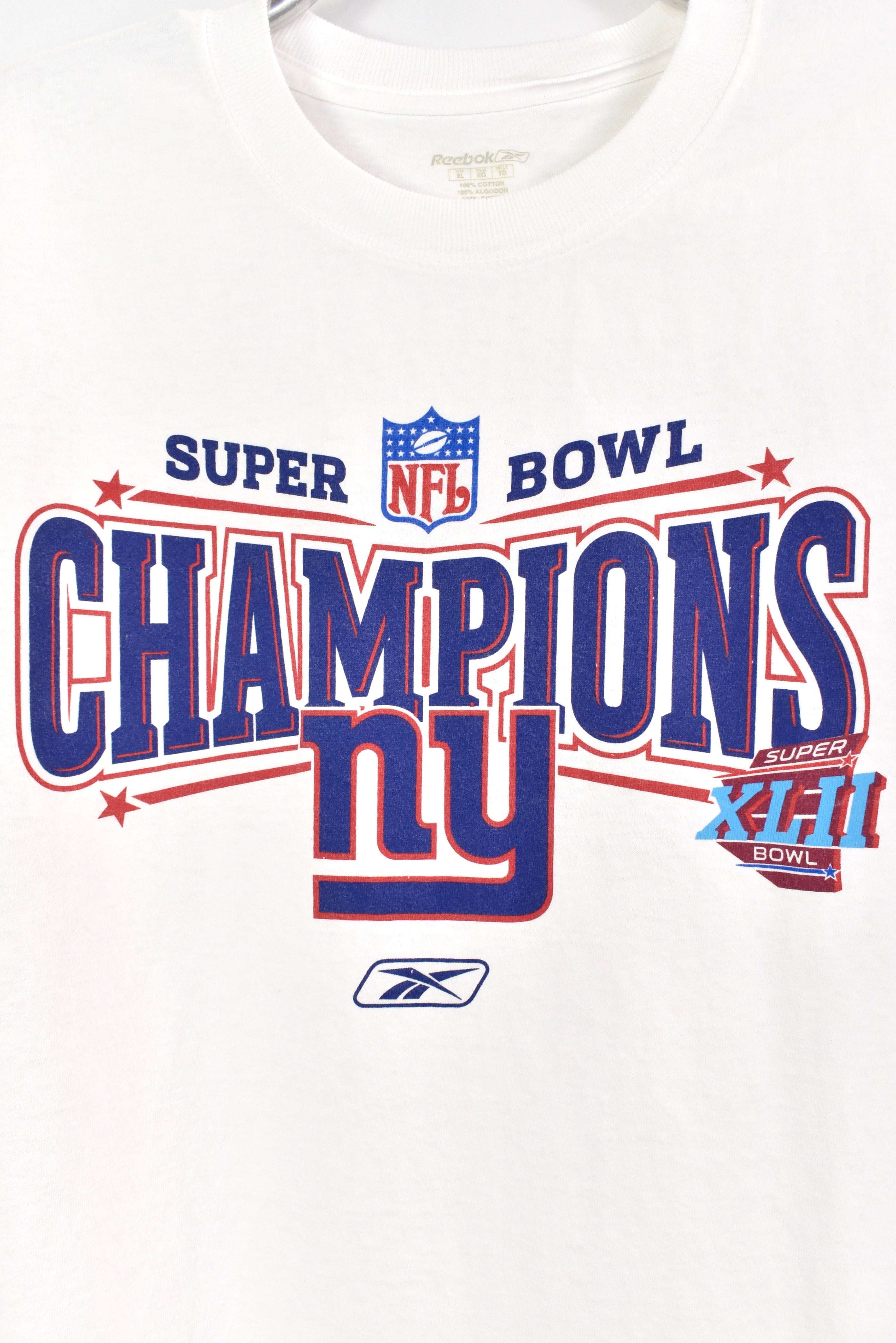 Modern 2008 NFL New England Patriots Superbowl white t-shirt | XL PRO SPORT