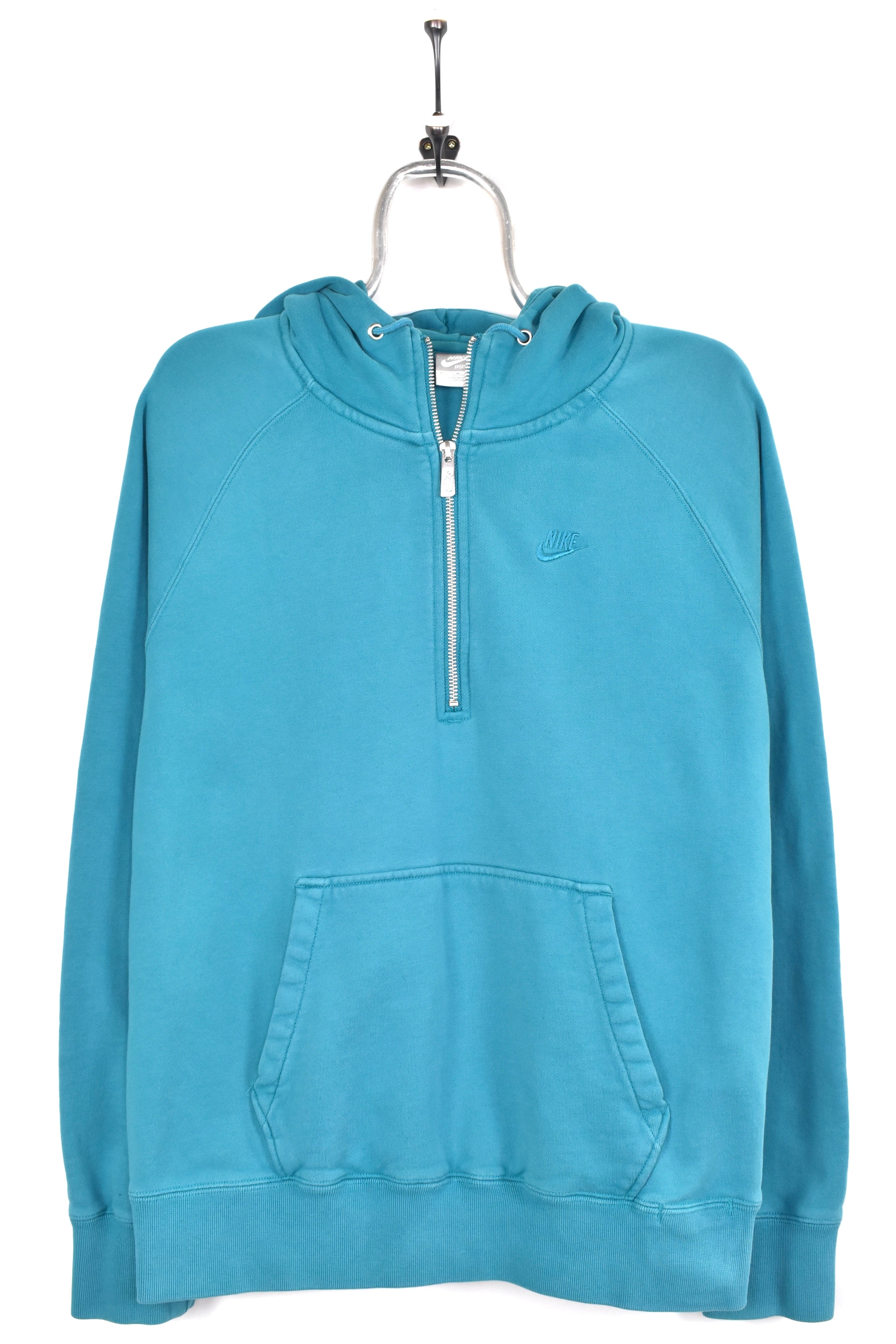 Vintage Nike hoodie, blue embroidered sweatshirt - AU Medium NIKE