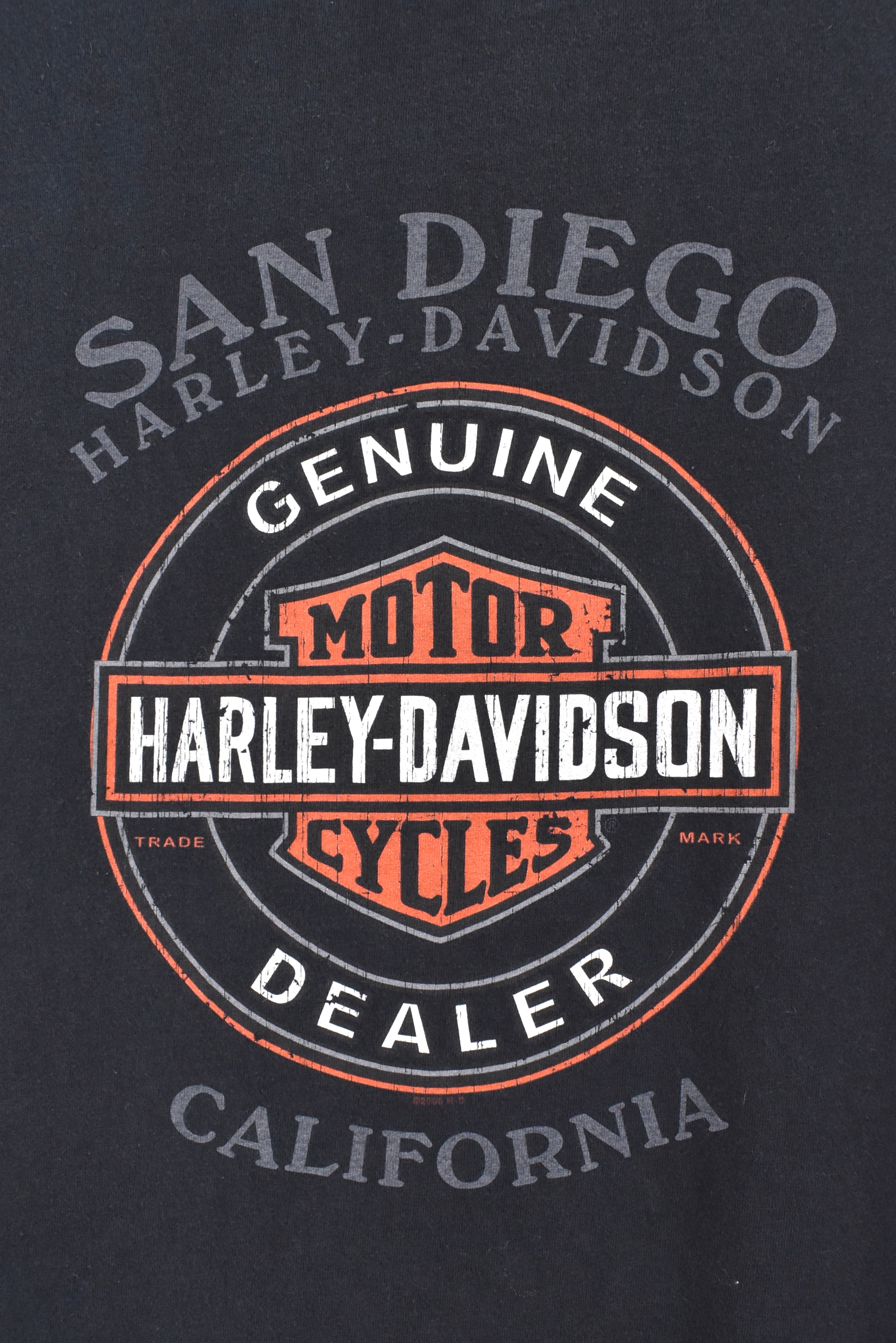 Vintage Harley Davidson shirt, short sleeve black graphic tee - AU XL HARLEY DAVIDSON