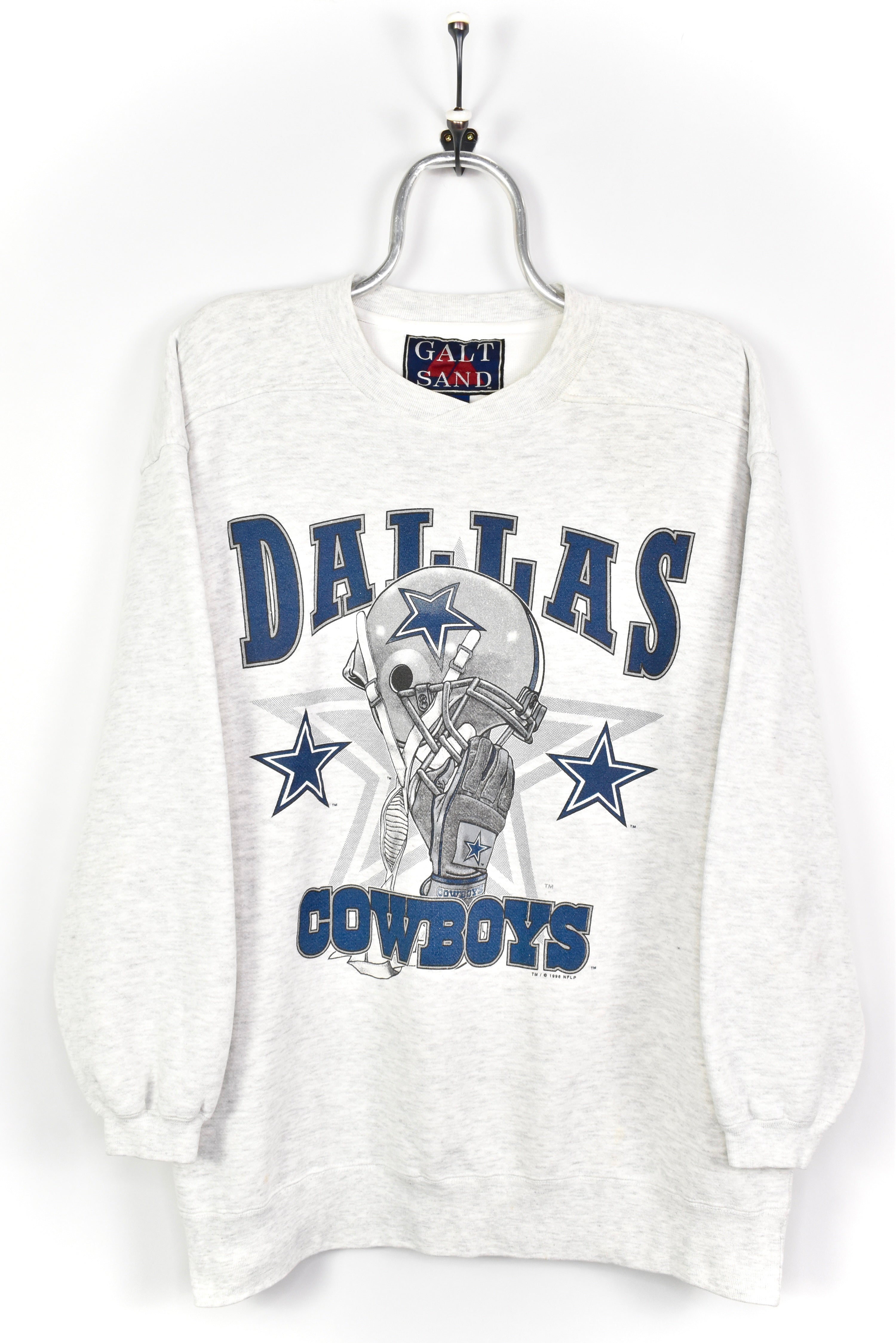 VINTAGE 1996 NFL DALLAS COWBOYS GREY SWEATSHIRT | XL PRO SPORT