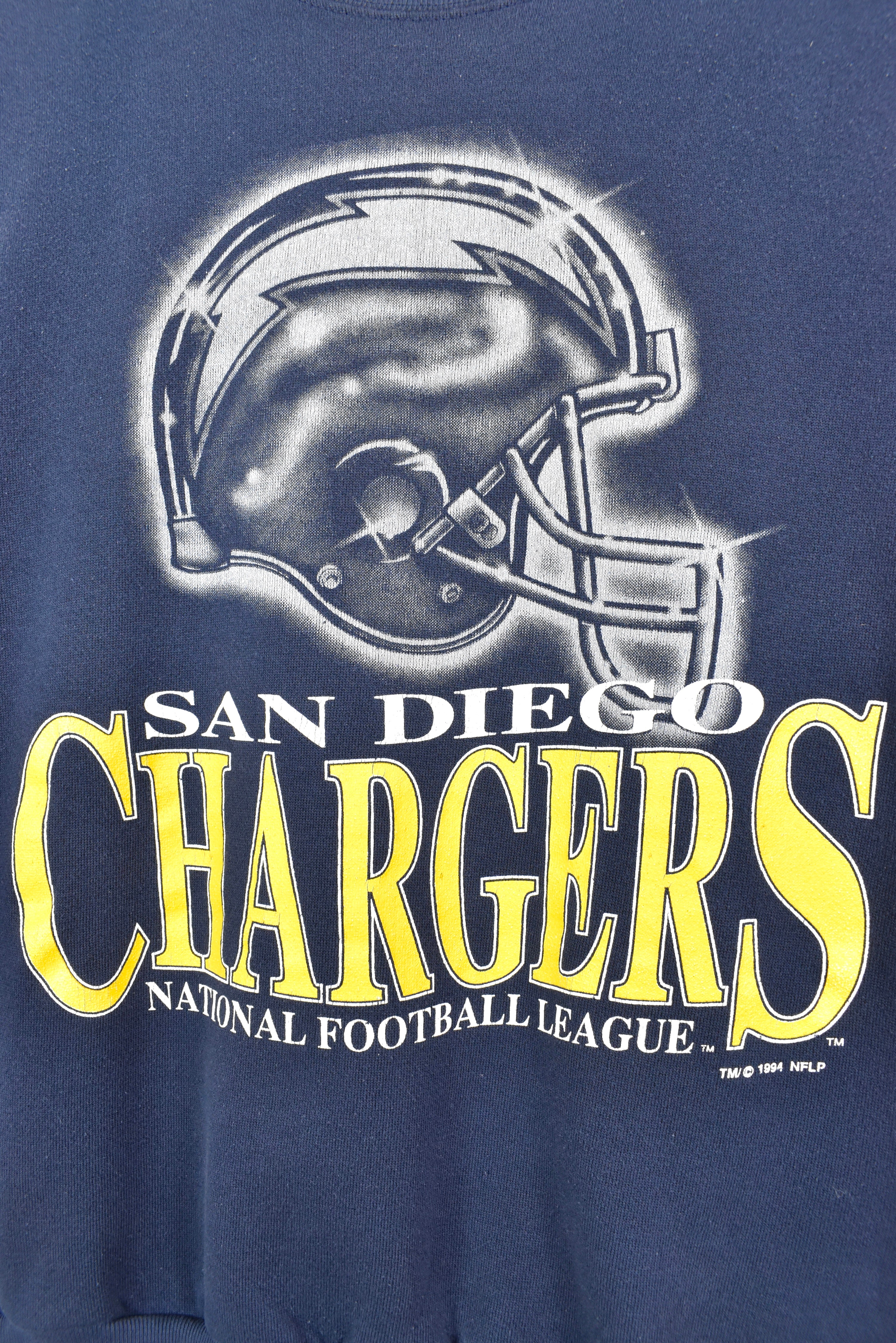 VINTAGE 1994 NFL SAN DIEGO CHARGERS NAVY SWEATSHIRT | LARGE PRO SPORT