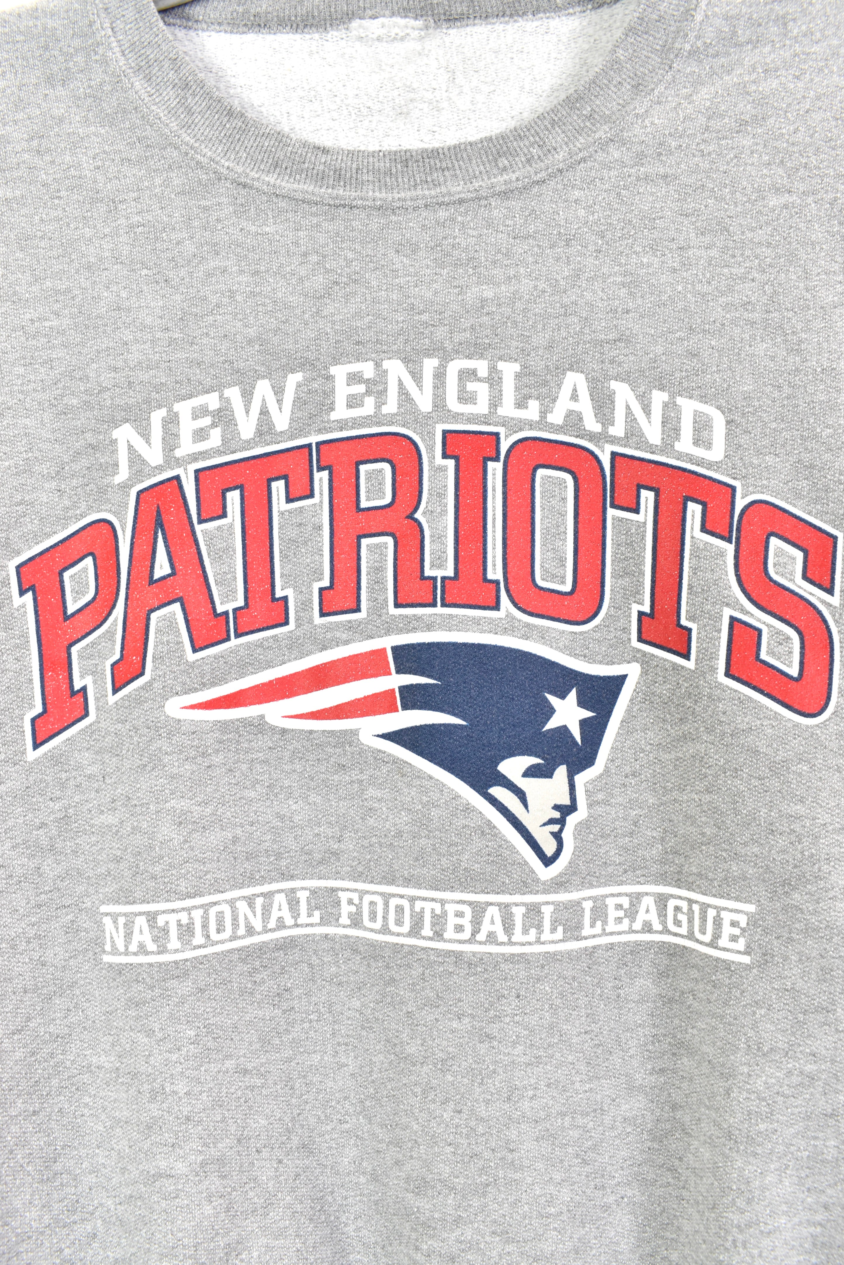 Vintage New England Patriots sweatshirt, NFL grey graphic crewneck - AU XL PRO SPORT