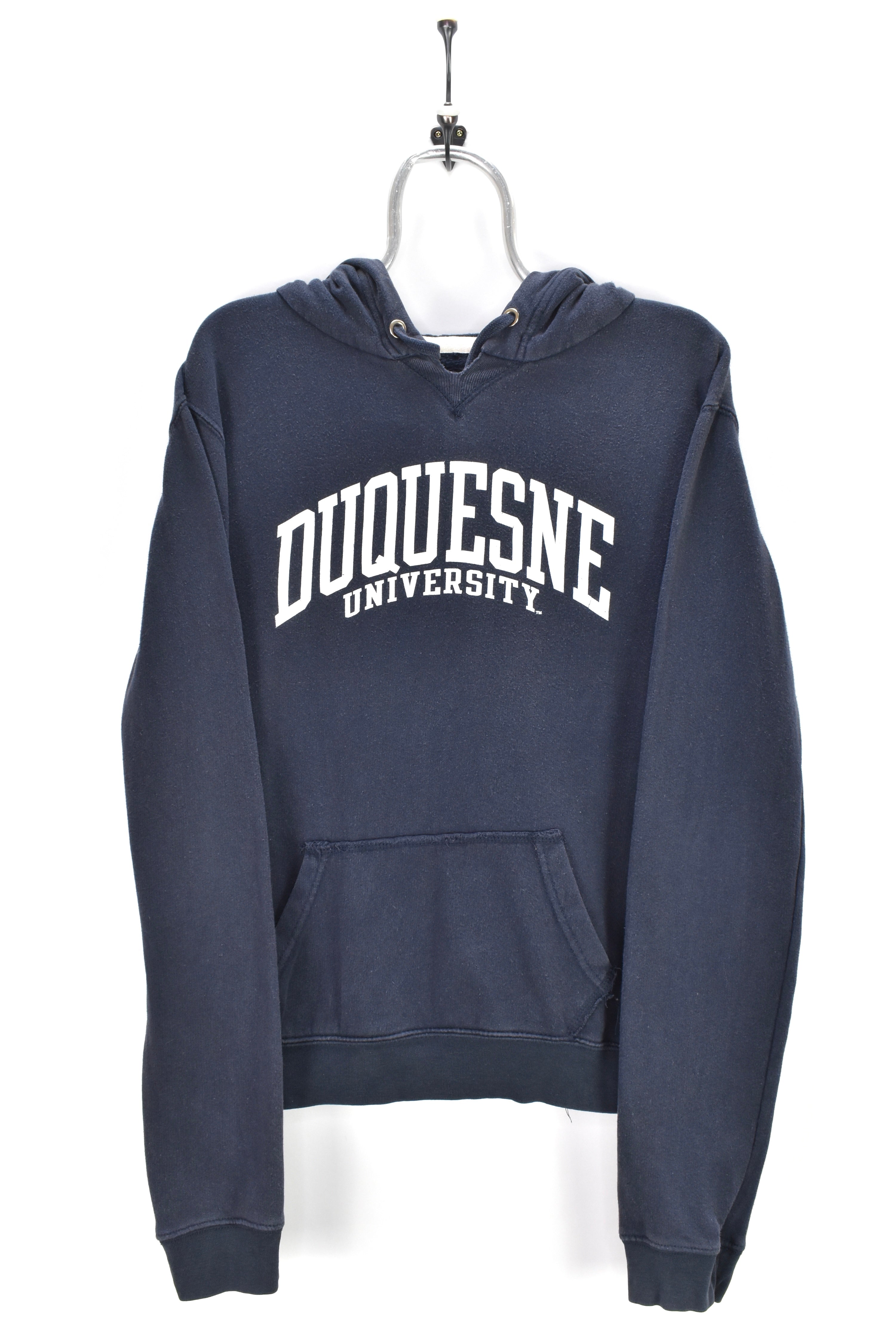 MODERN DUQUESNE UNIVERSITY NAVY HOODIE | SMALL COLLEGE