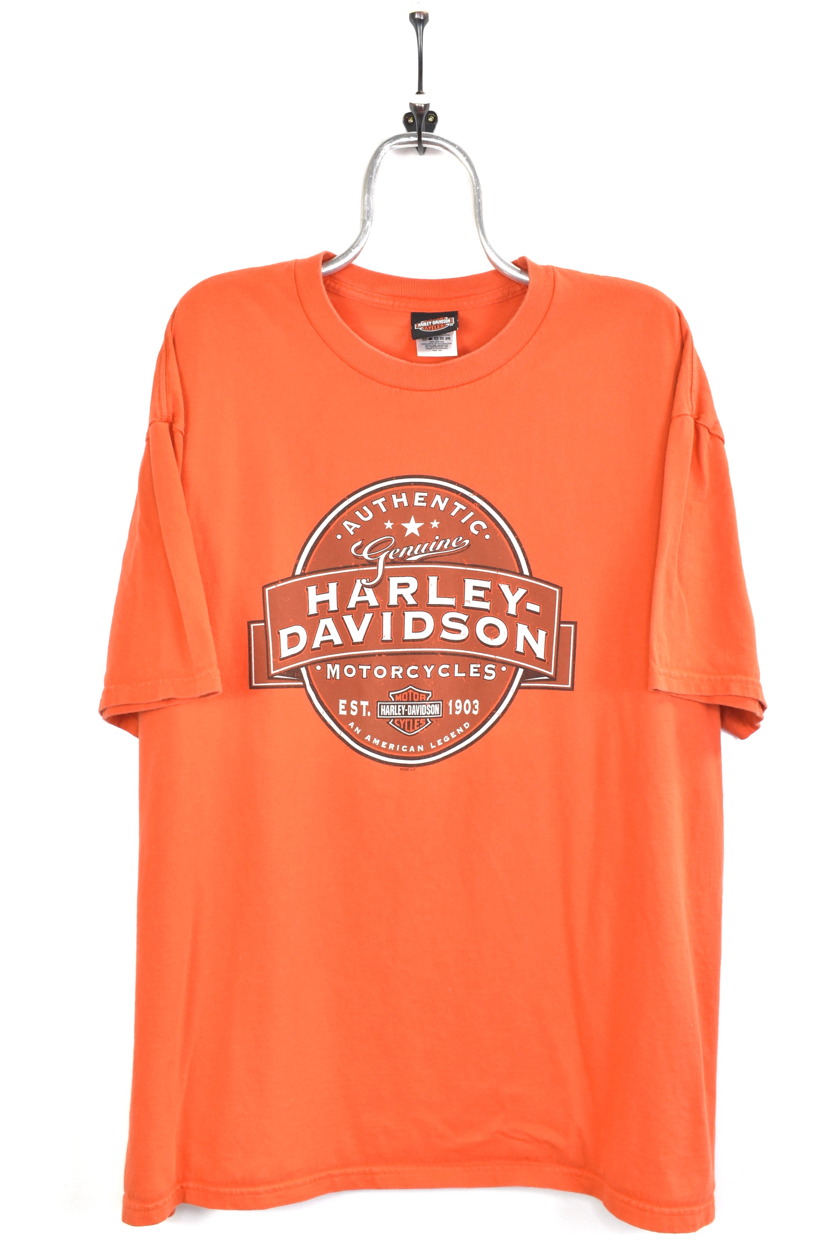 Vintage Harley Davidson orange t-shirt | XXL HARLEY DAVIDSON