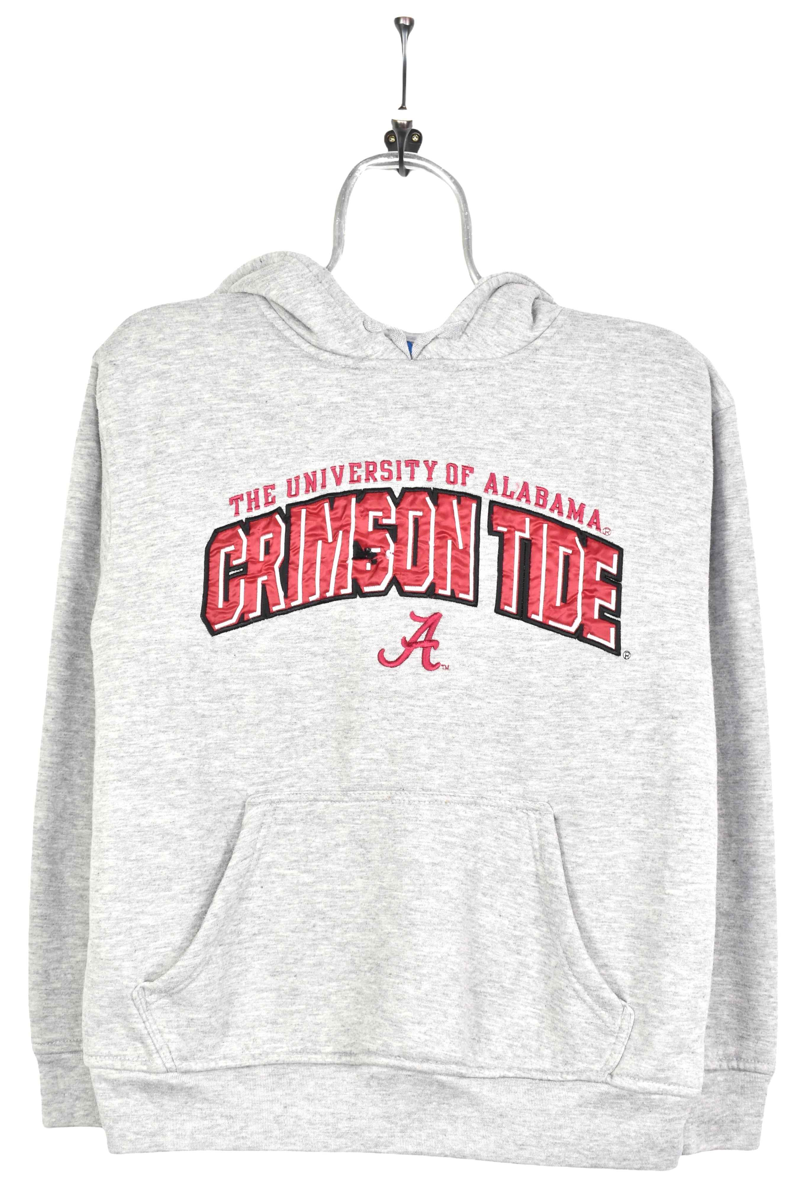 Vintage University of Alabama hoodie, pullover embroidered sweatshirt - small, grey COLLEGE