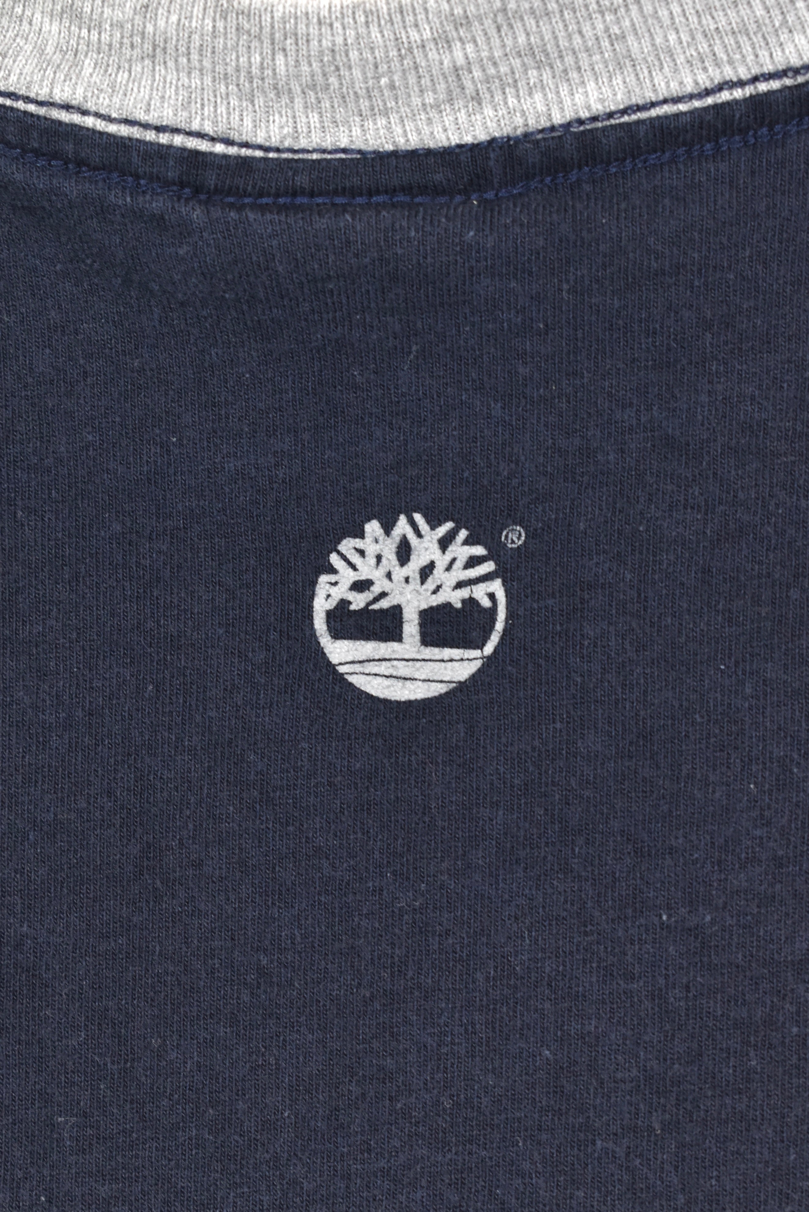 Vintage Timberland shirt, short sleeve graphic tee - XXL, navy blue TIMBERLAND