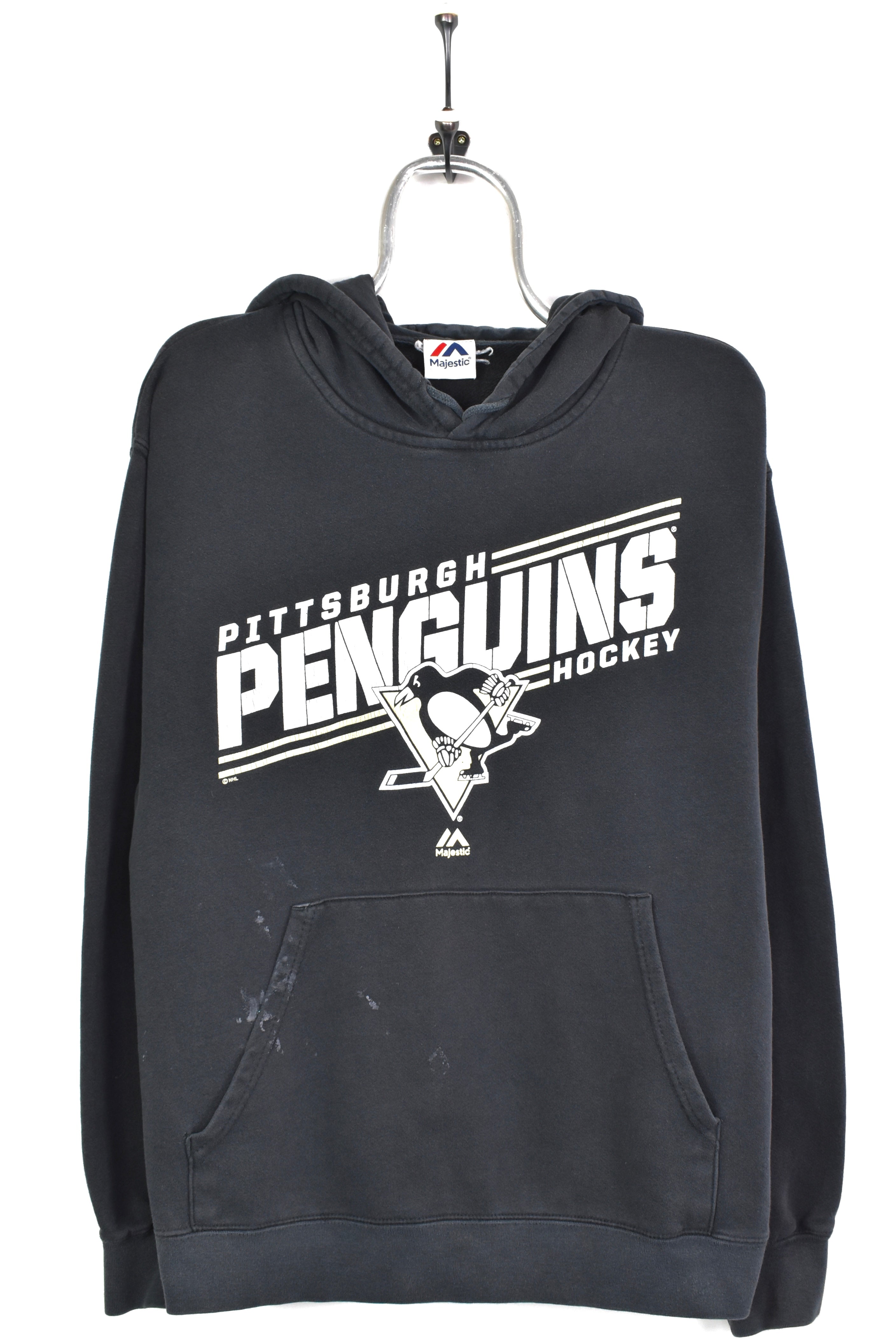 Vintage Pittsburgh Penguins hoodie, NHL black graphic sweatshirt - AU L PRO SPORT