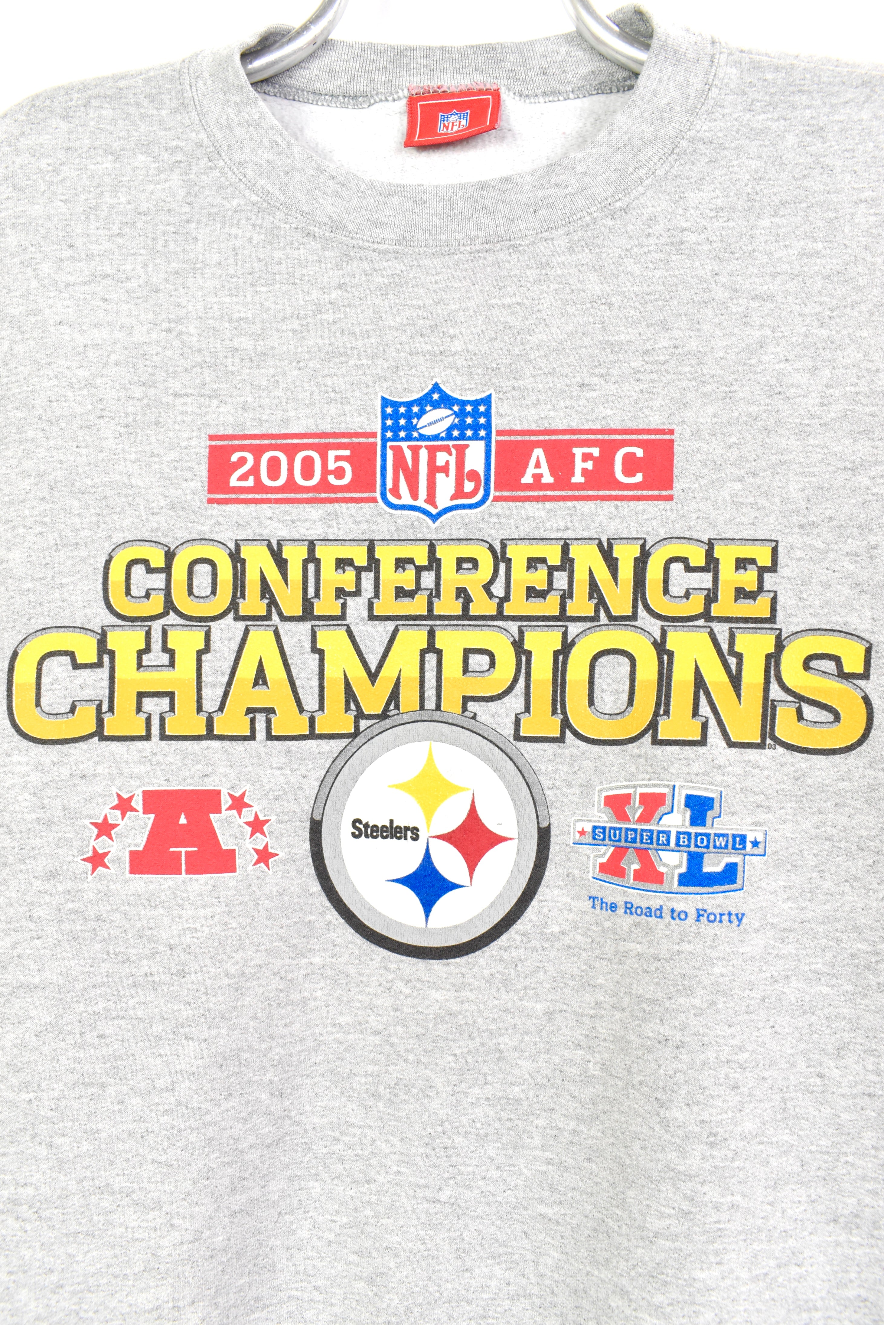 Vintage NFL Pittsburgh Steelers grey sweatshirt | Large PRO SPORT