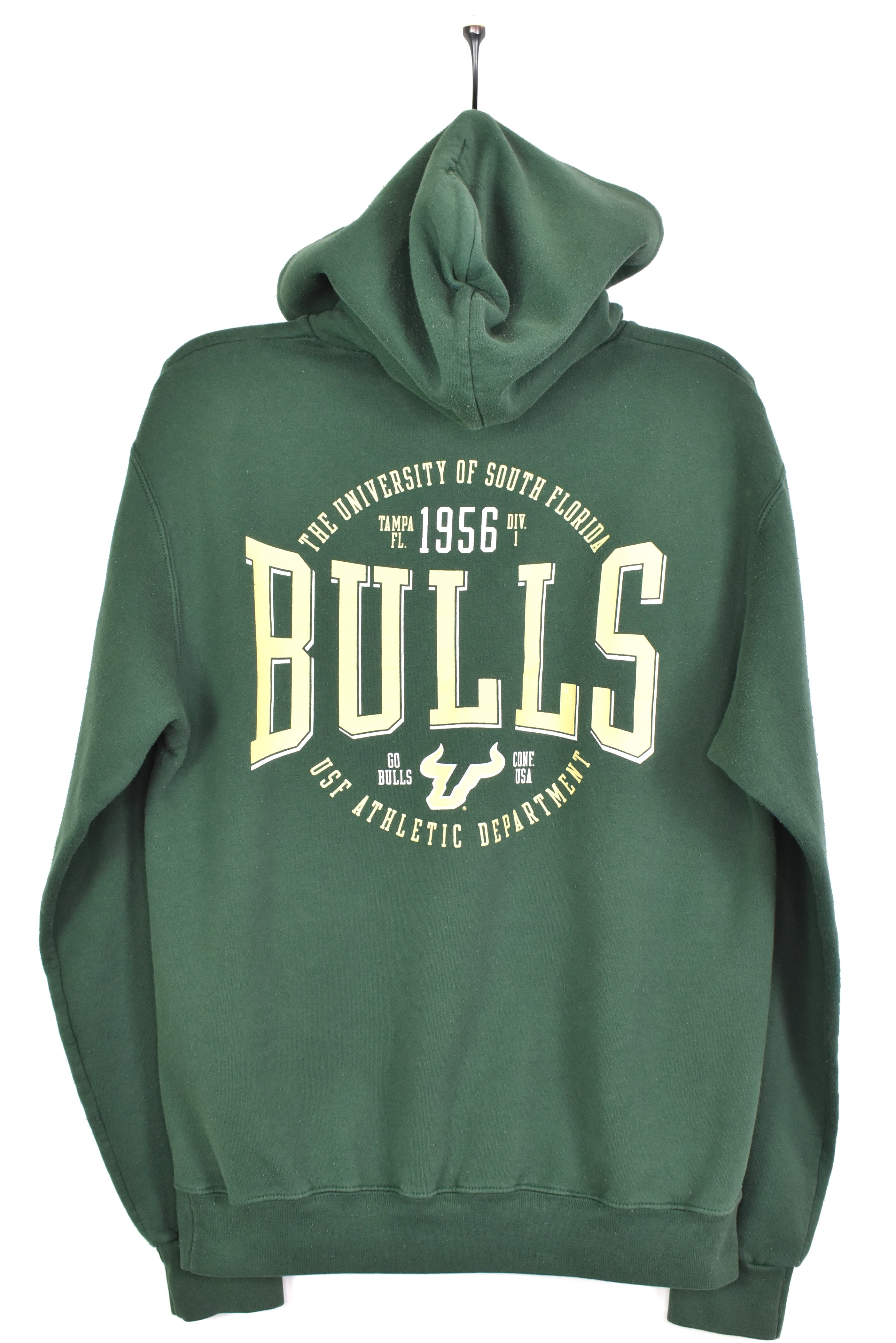 Vintage South Florida University Bulls green hoodie | Medium COLLEGE