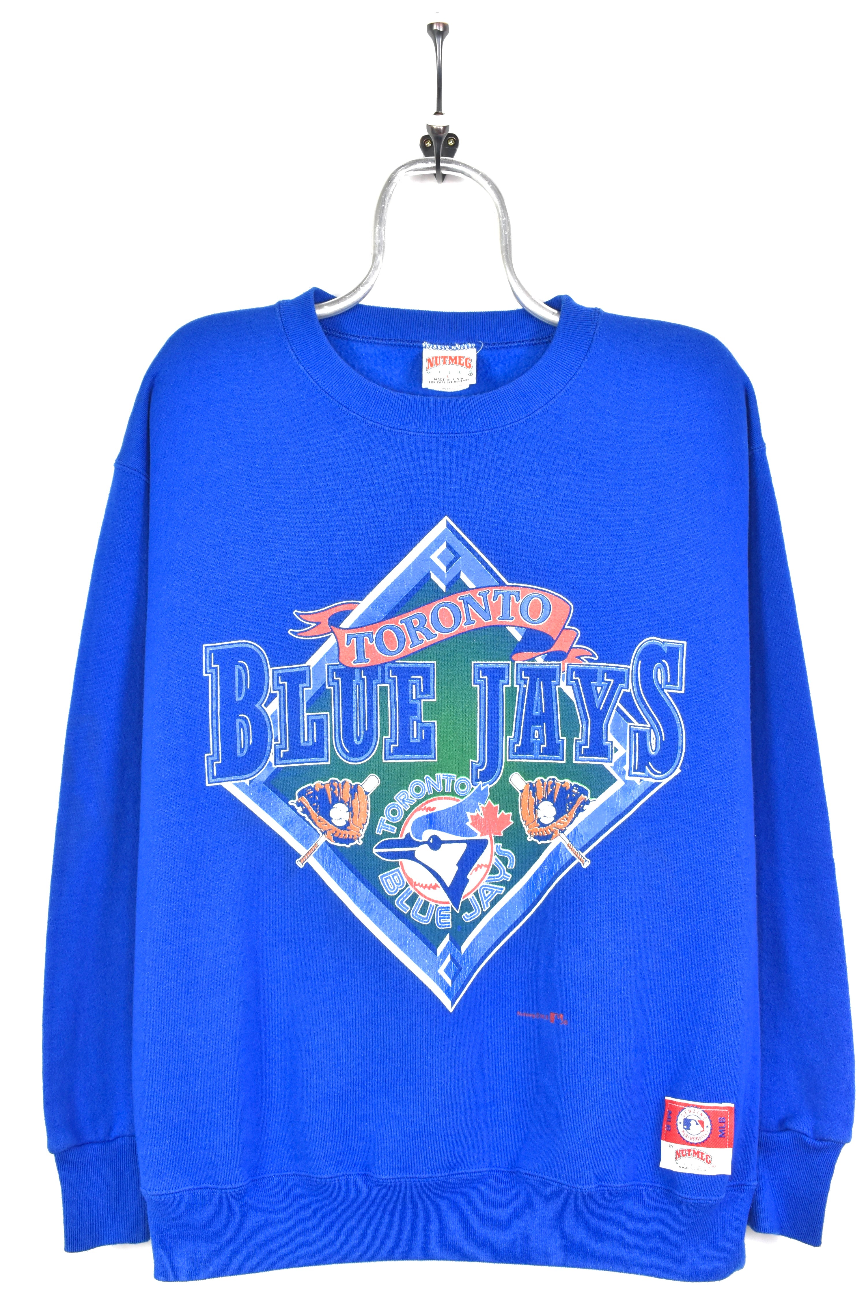 VINTAGE MLB TORONTO BLUE JAYS BLUE SWEATSHIRT | LARGE PRO SPORT