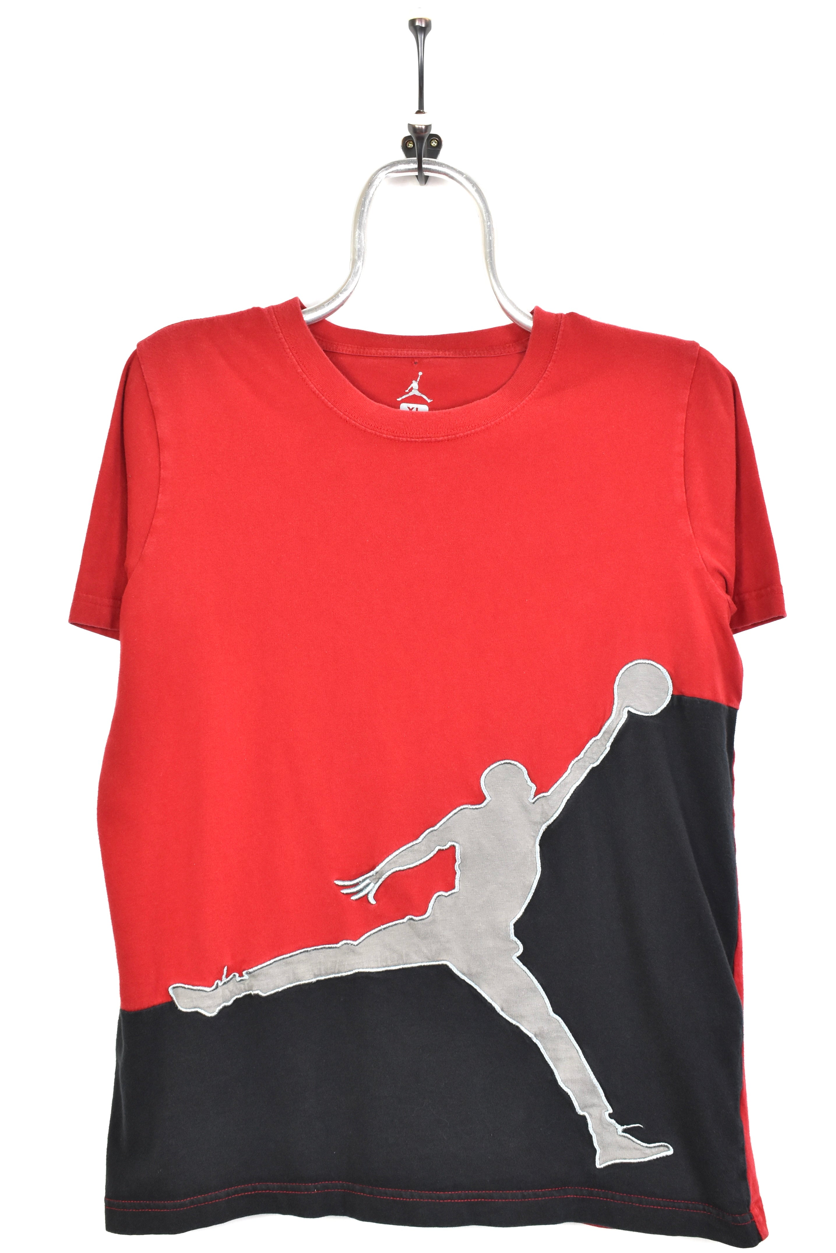Vintage Nike shirt, Air Jordan embroidered tee - small, red NIKE