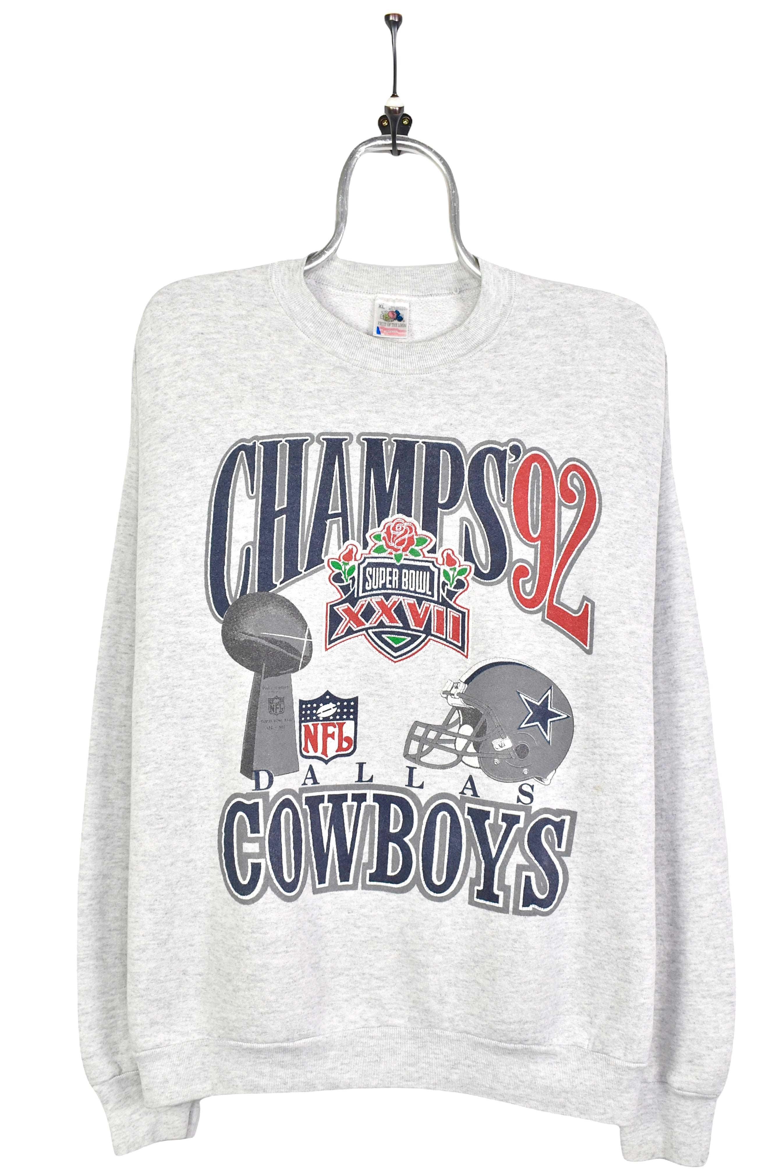 Vintage 1992 NFL Dallas Cowboys grey sweatshirt | LARGE PRO SPORT